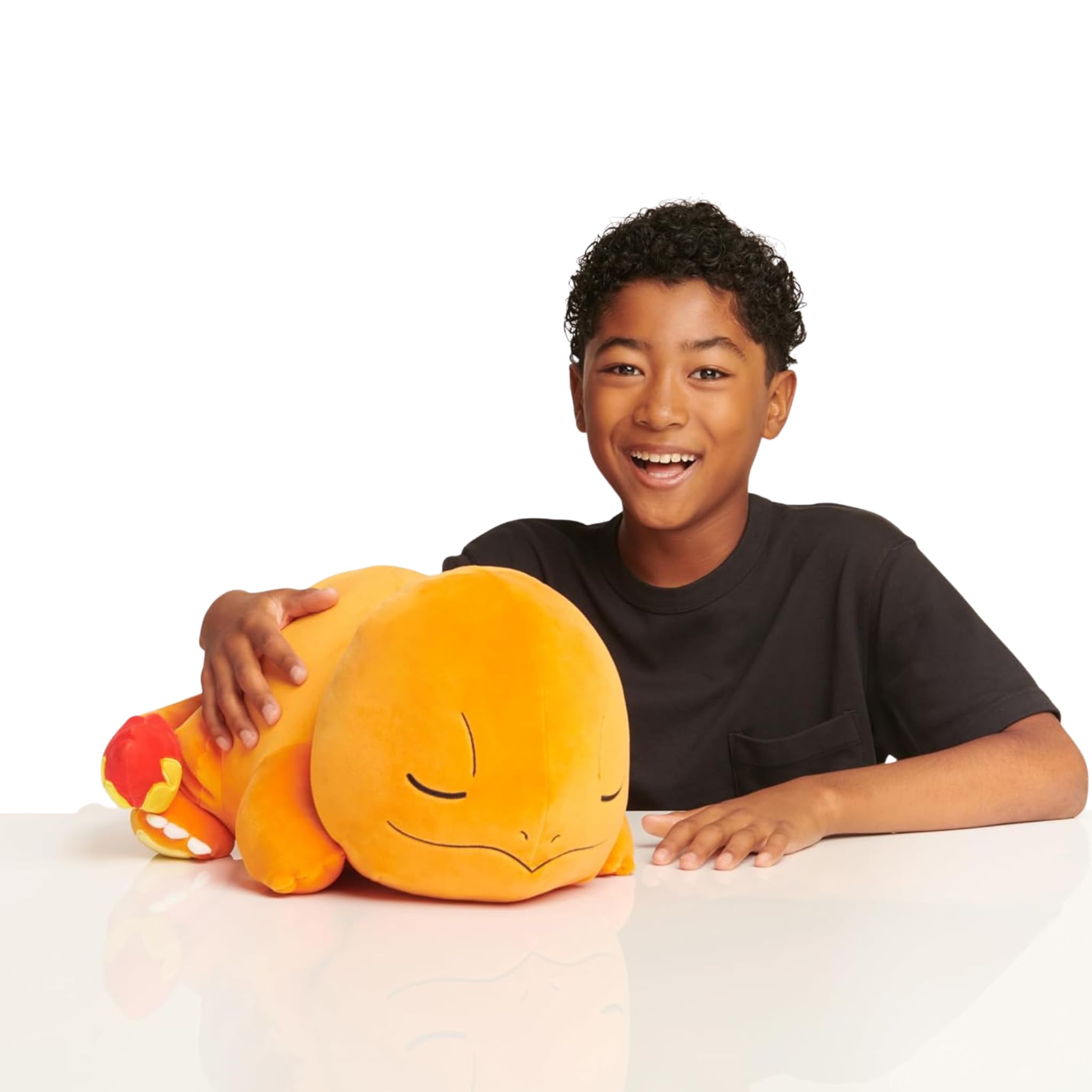 Peluche géante Salamèche endormi 45 cm — idée cadeau