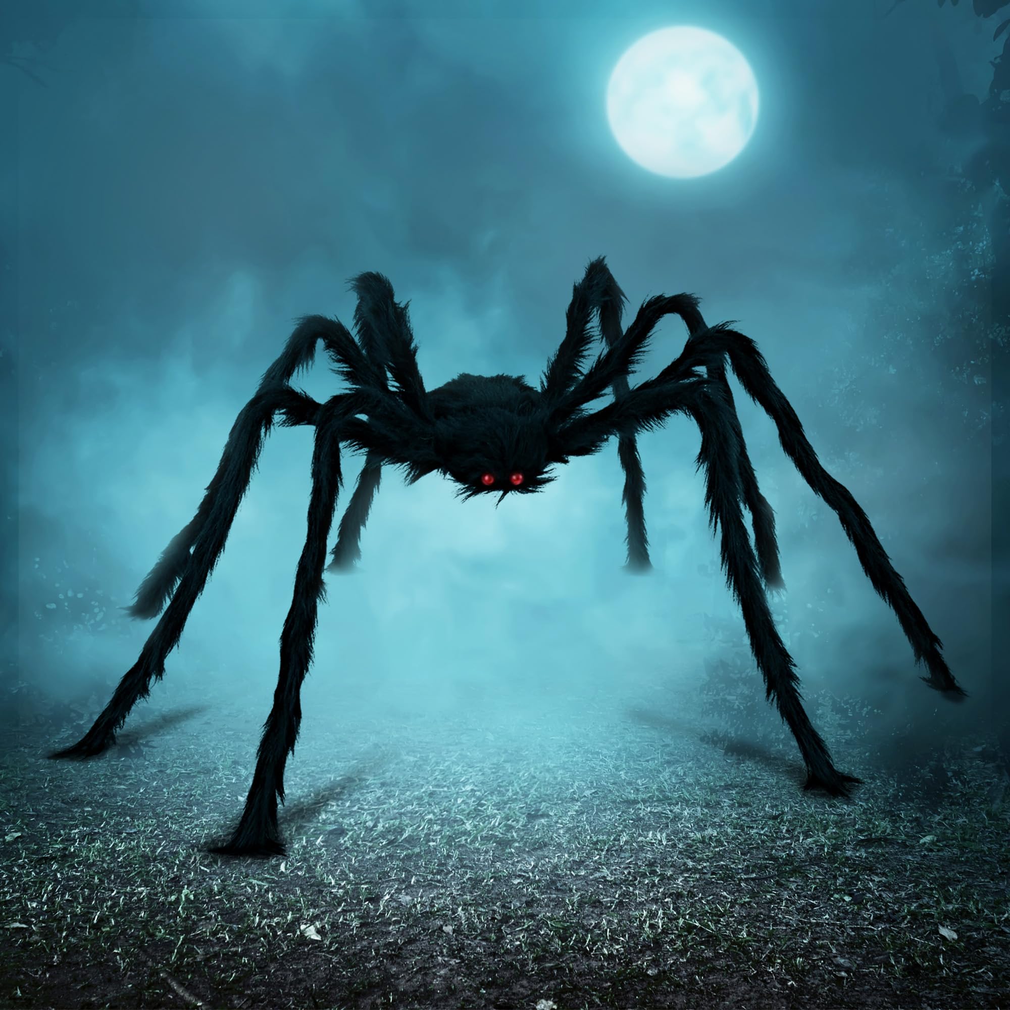 JOYIN Araignée géante poilue Halloween 160 cm — cadeau drôle et insolite