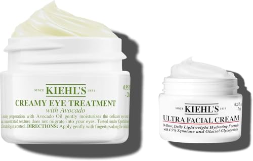 Le duo Kiehl's crème contour des yeux à l'avocat et mini Ultra Facial — idée cadeau