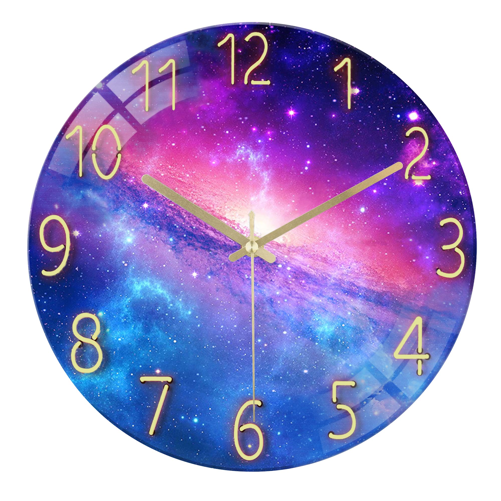 Lafocuse horloge murale en verre Voie lactée 30 cm — idée cadeau