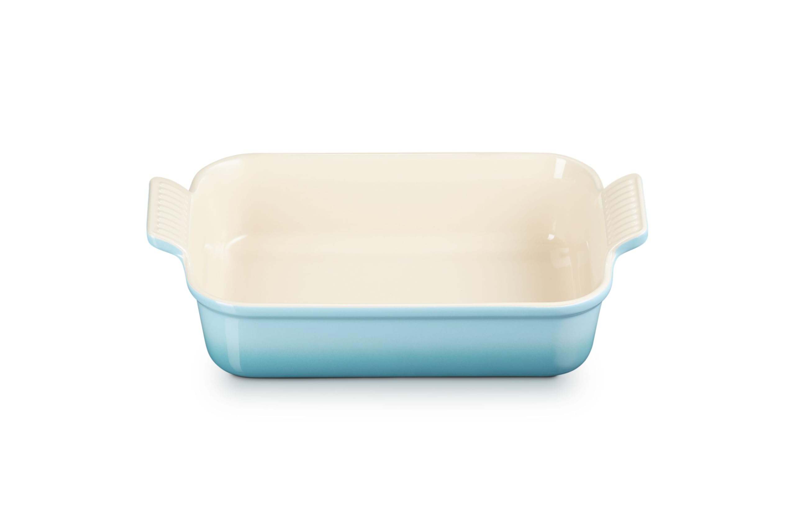 Le Creuset Héritage Plat rectangulaire 26 cm — Bleu Caraïbes — cadeau drôle