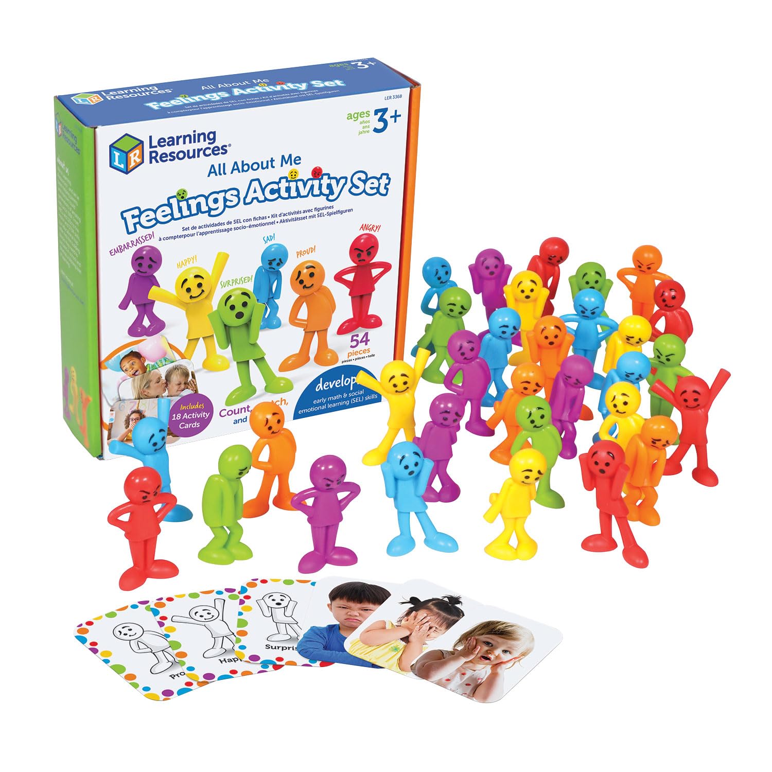Learning Resources, All About Me, jeu des émotions, 54 pièces — cadeau drôle et insolite