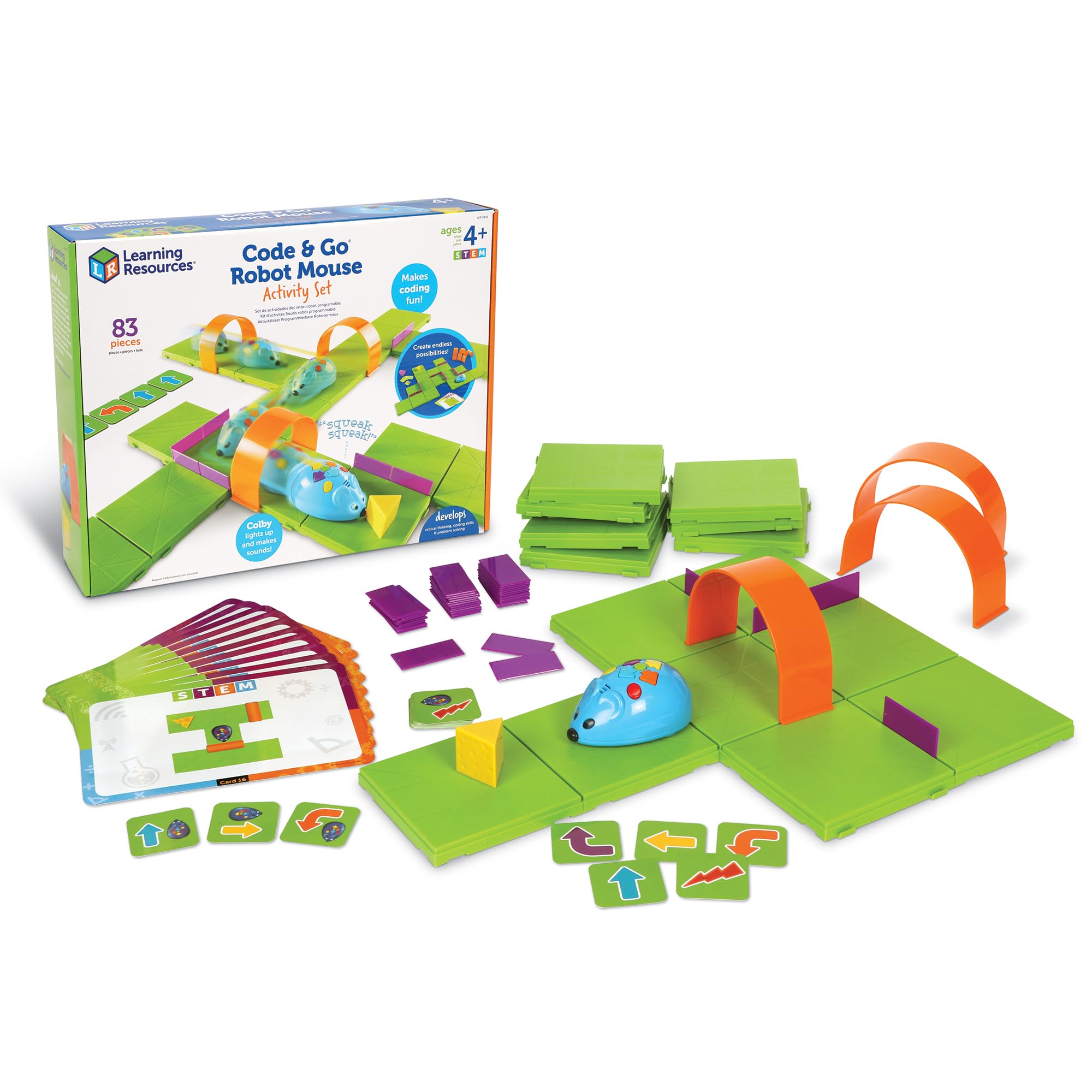 Learning Resources Code & Go, kit souris robot et labyrinthe — cadeau drôle et insolite
