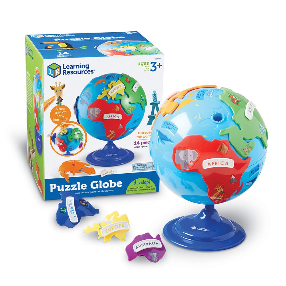 Learning Resources, Globe Terrestre Puzzle Enfant, 20 cm — idée cadeau