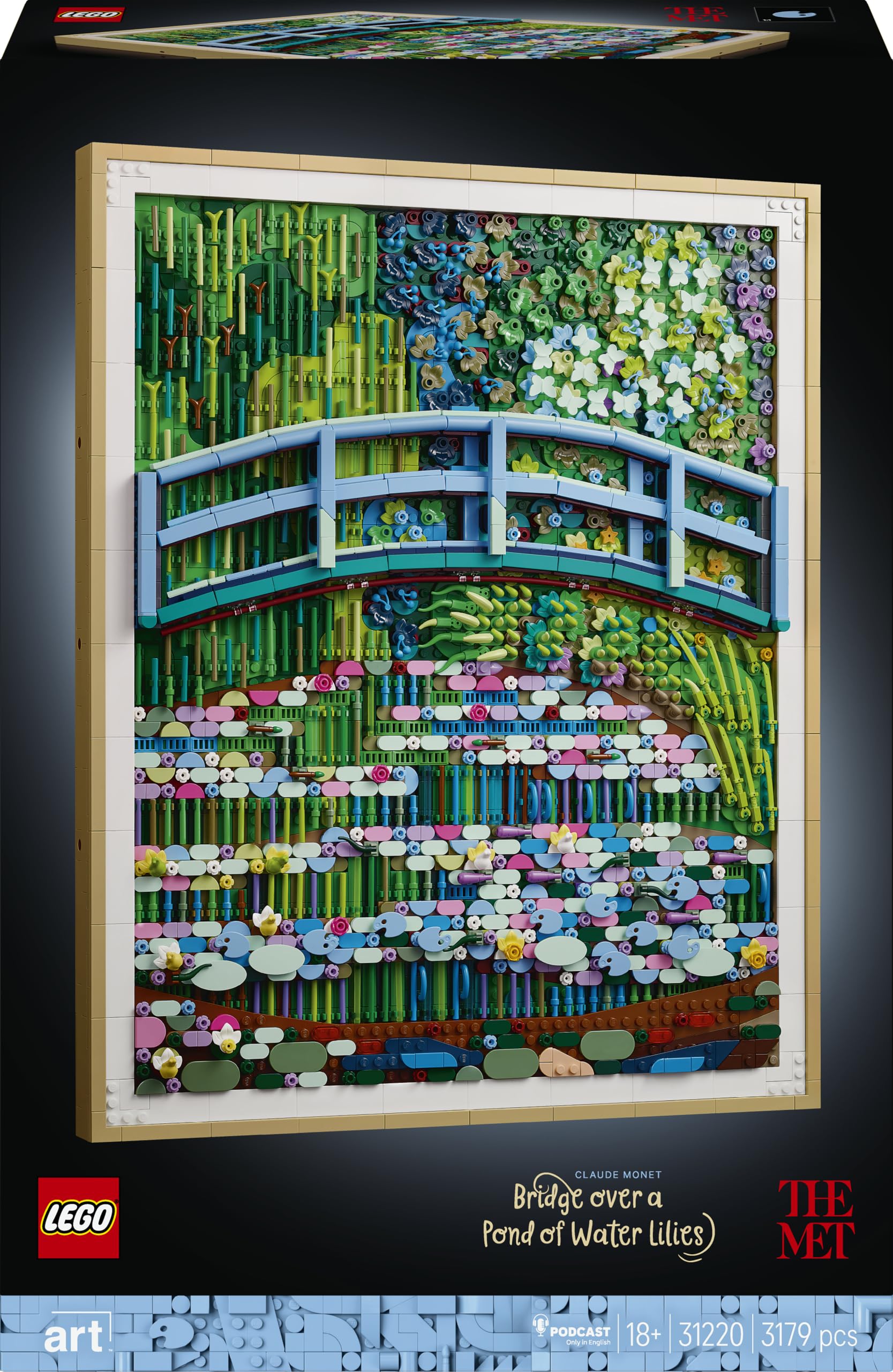 LEGO Art Claude Monet : Le Bassin aux nymphéas, Harmonie verte (31220) — cadeau drôle