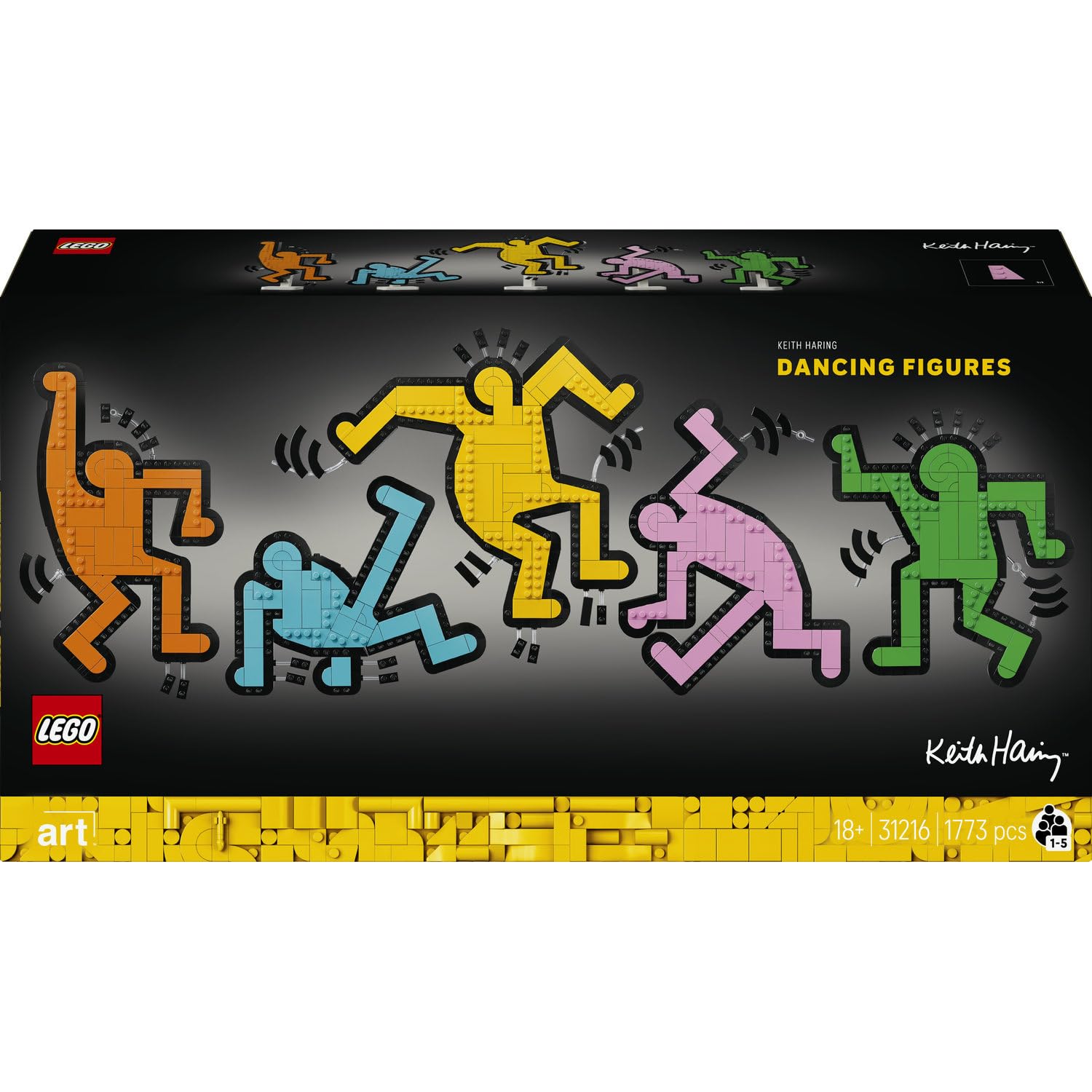 LEGO Art 31216 Keith Haring, Les Figures dansantes — idée cadeau