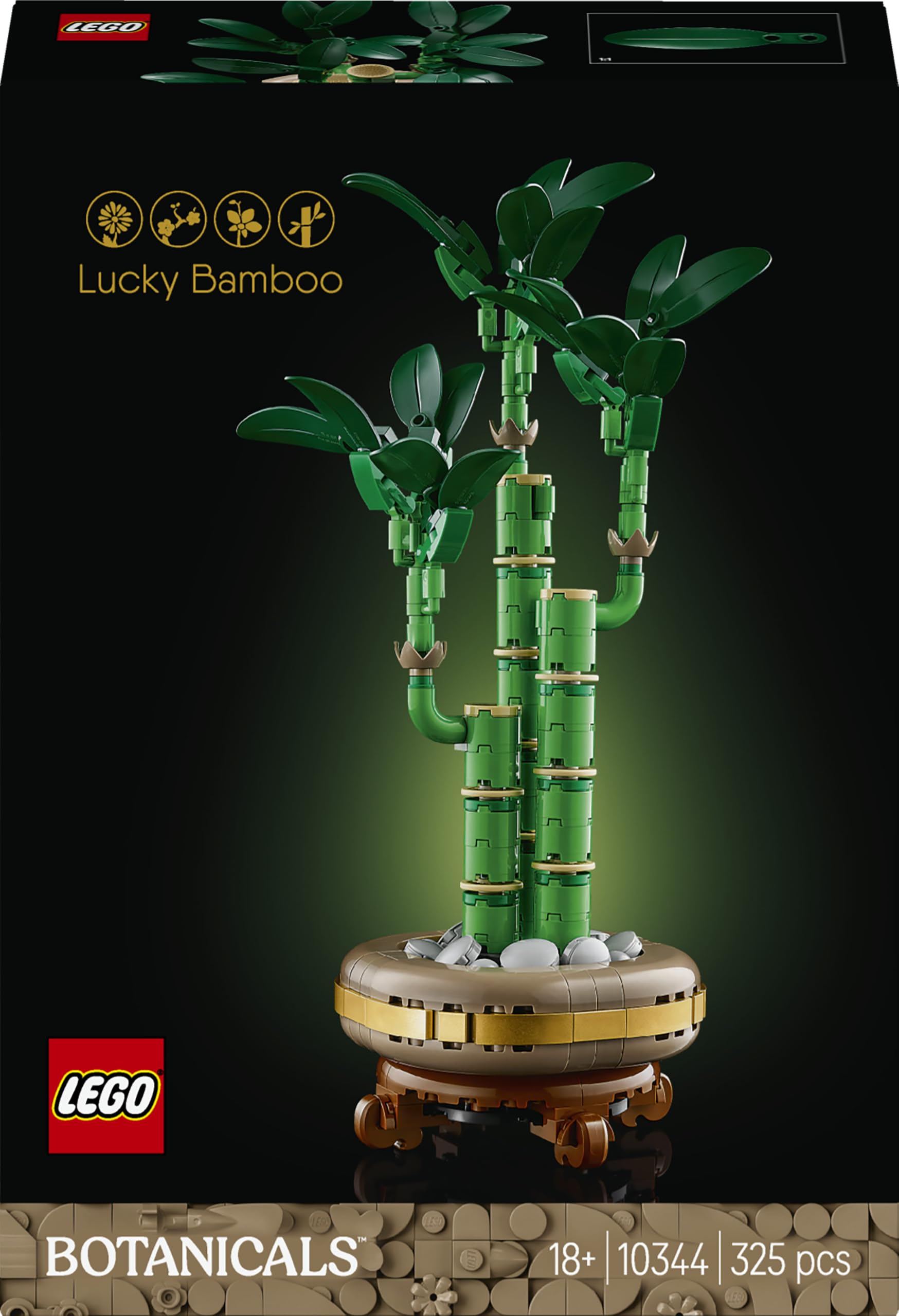 LEGO Botanicals 10344 Bambou de la chance en pot — idée cadeau