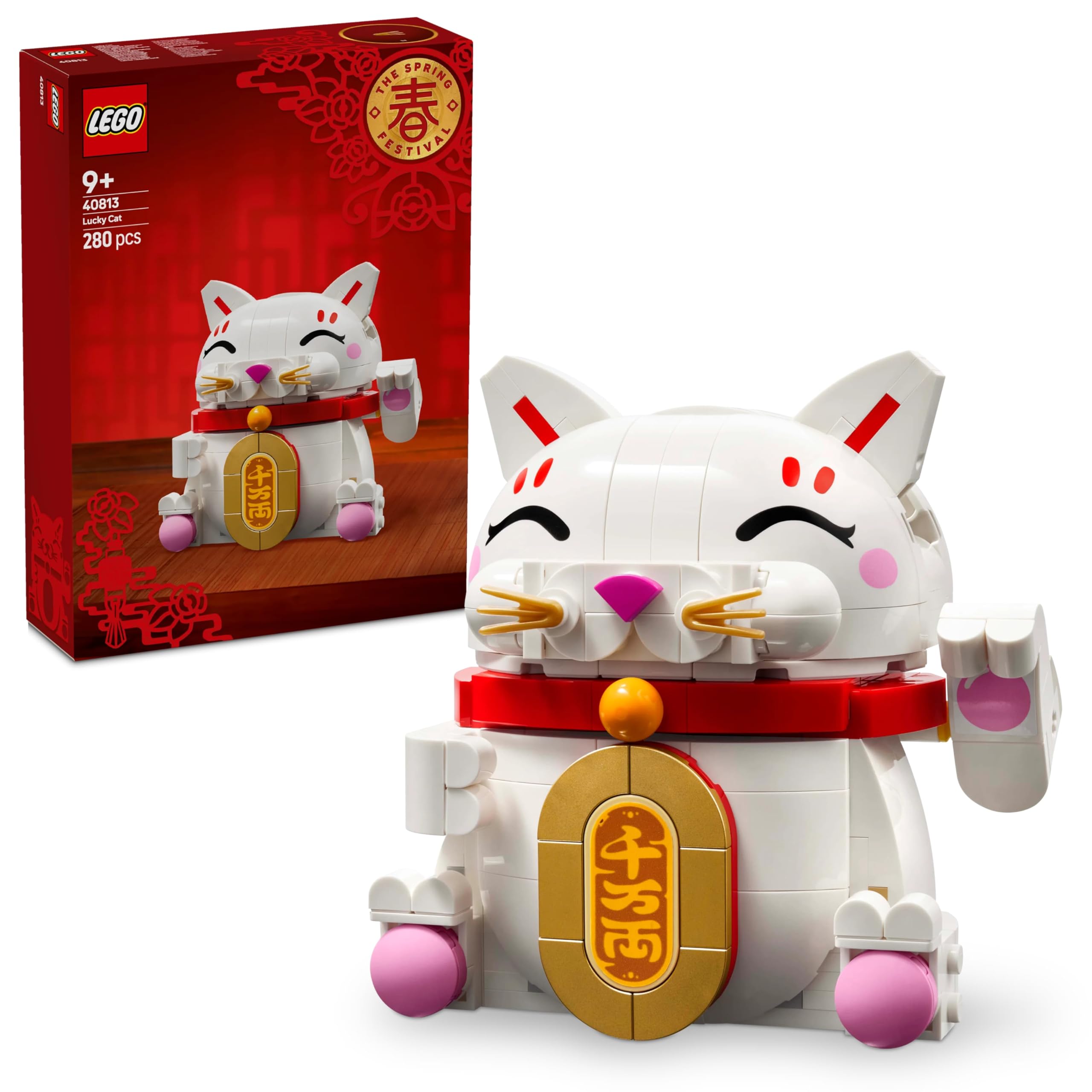 LEGO Le Chat Porte-Bonheur 40813, set à construire dès 9 ans — cadeau drôle