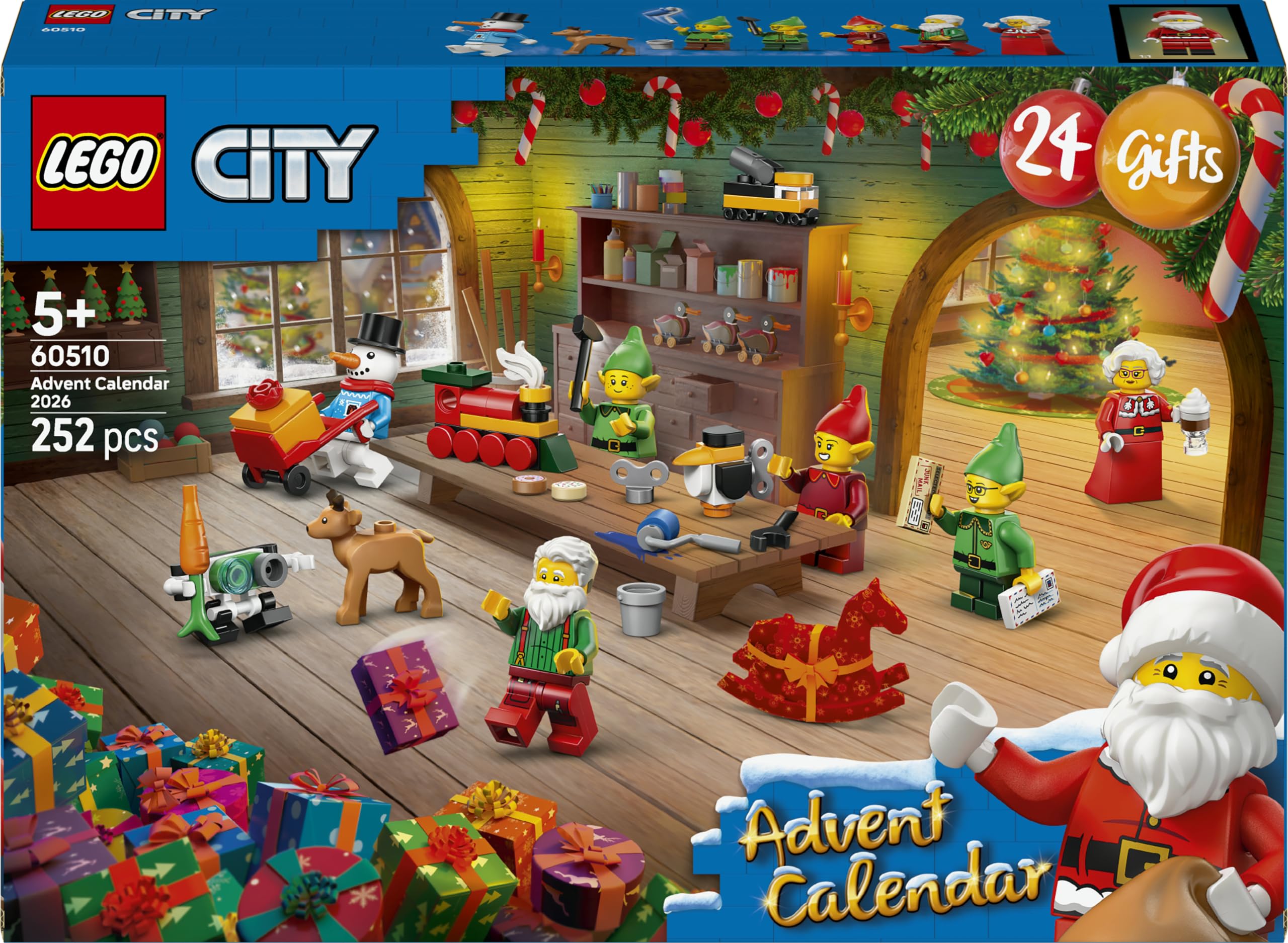 LEGO City, calendrier de l'Avent 2026 (60510) — idée cadeau