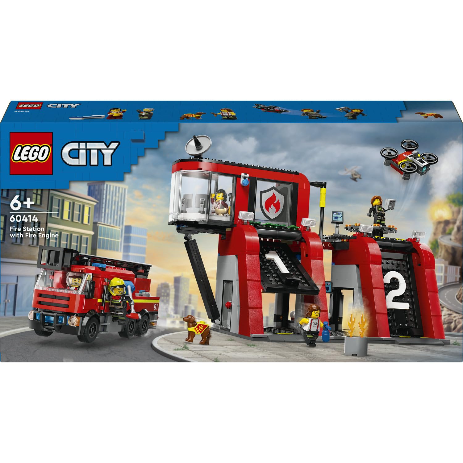 LEGO City La caserne et le camion de pompiers 60414