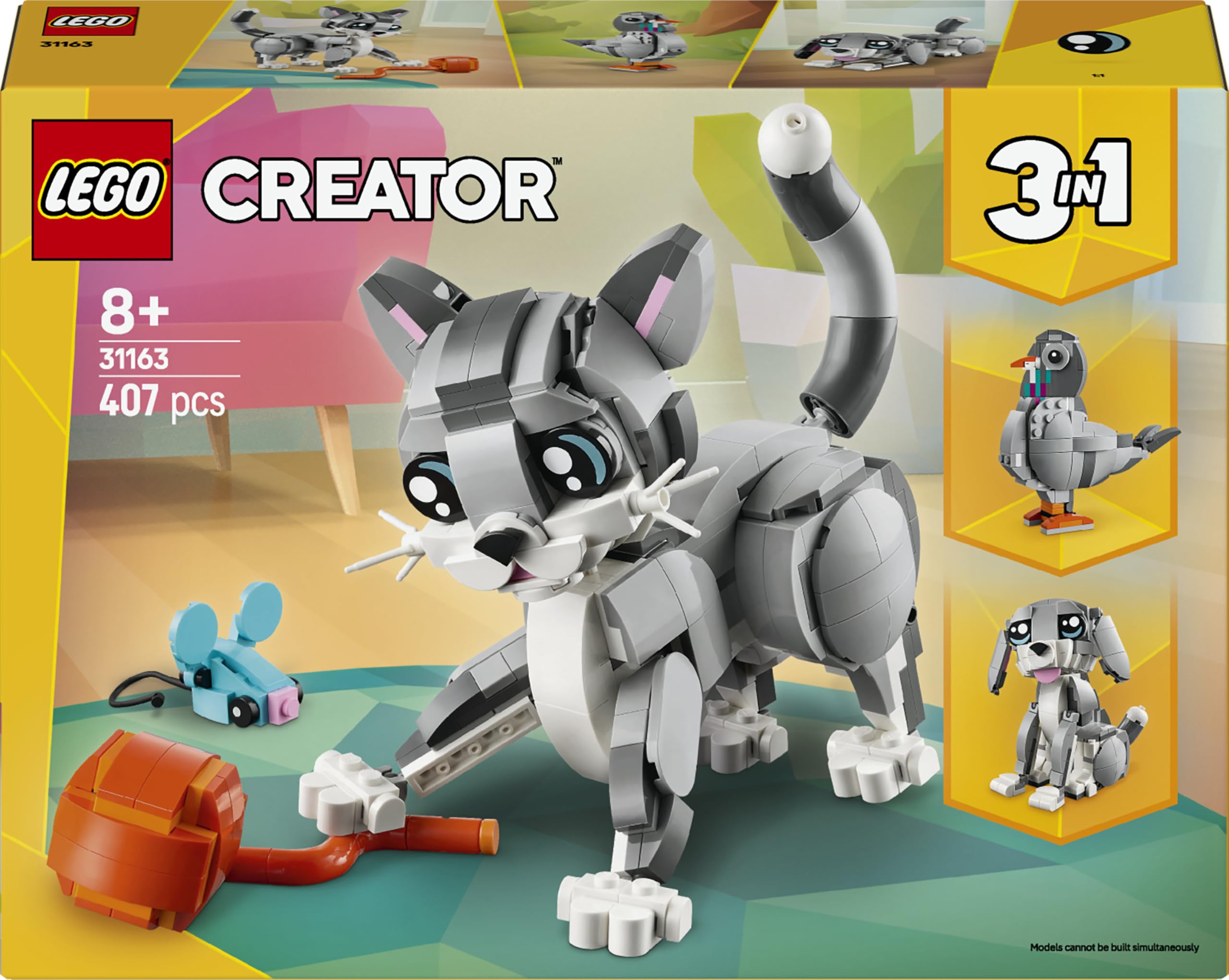 LEGO Creator 3-en-1 Le chat joueur 31163 — idée cadeau