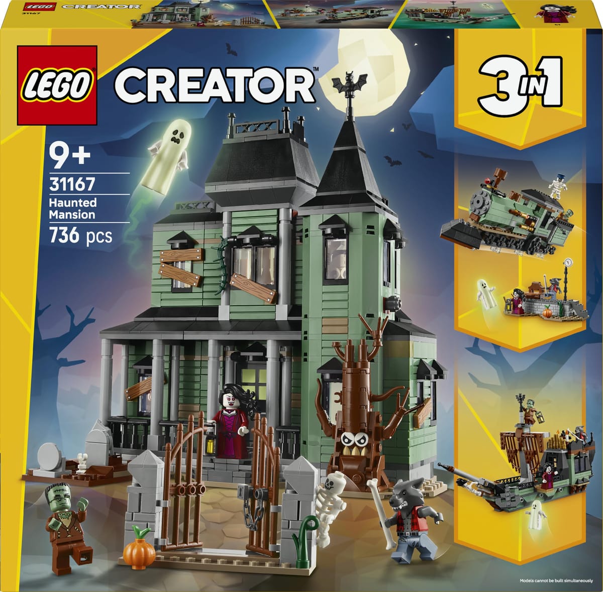 LEGO Creator 3-en-1 Le manoir hanté 31167 — idée cadeau
