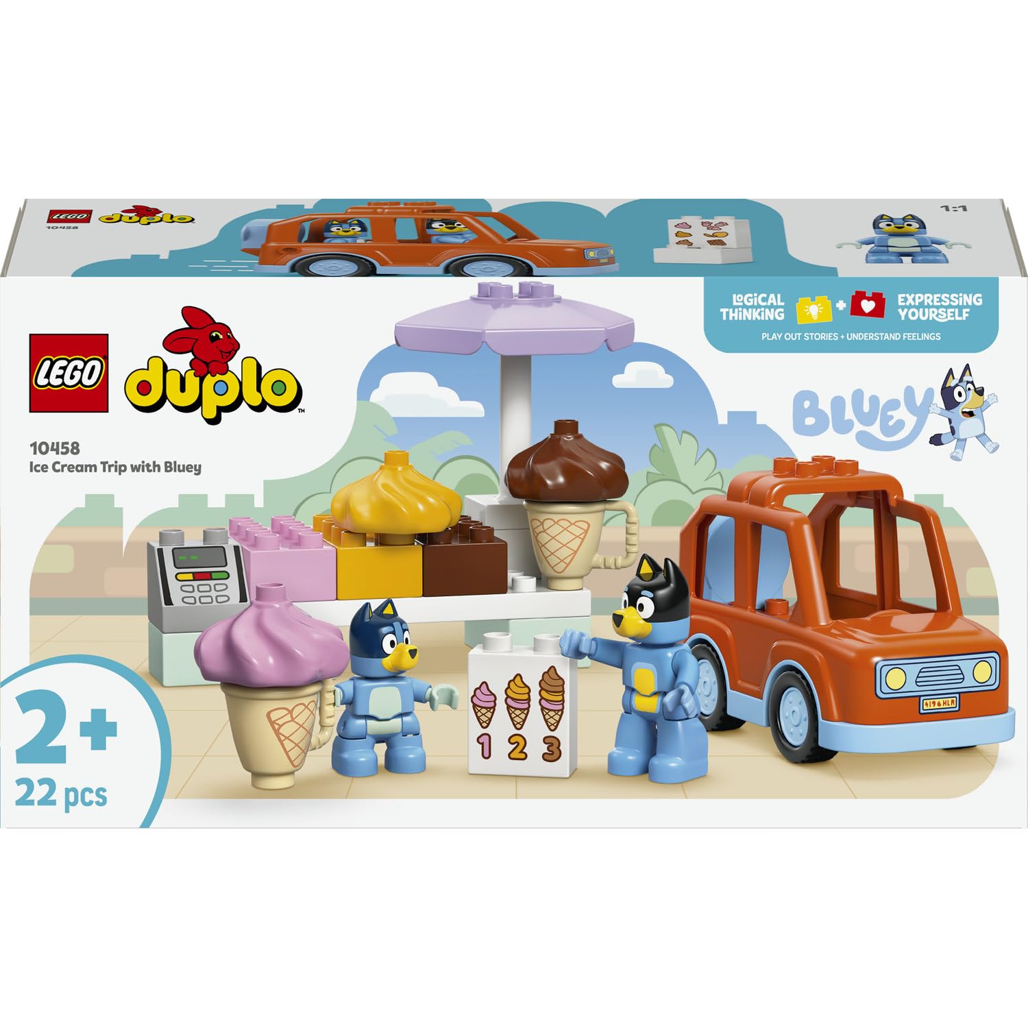 LEGO DUPLO Bluey, visite chez le marchand de glace — idée cadeau
