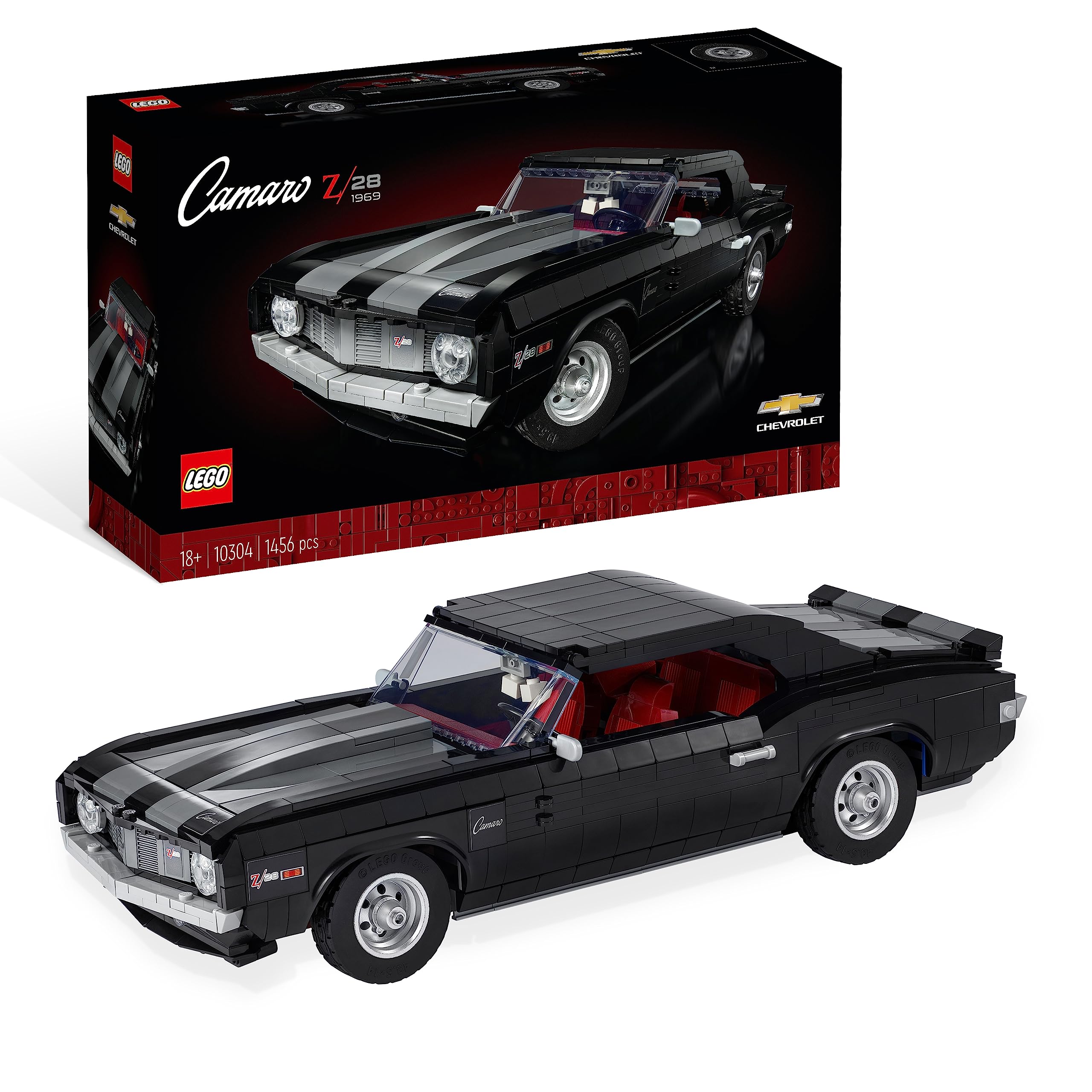 LEGO Icons 10304 Chevrolet Camaro Z28, muscle car à construire — idée cadeau