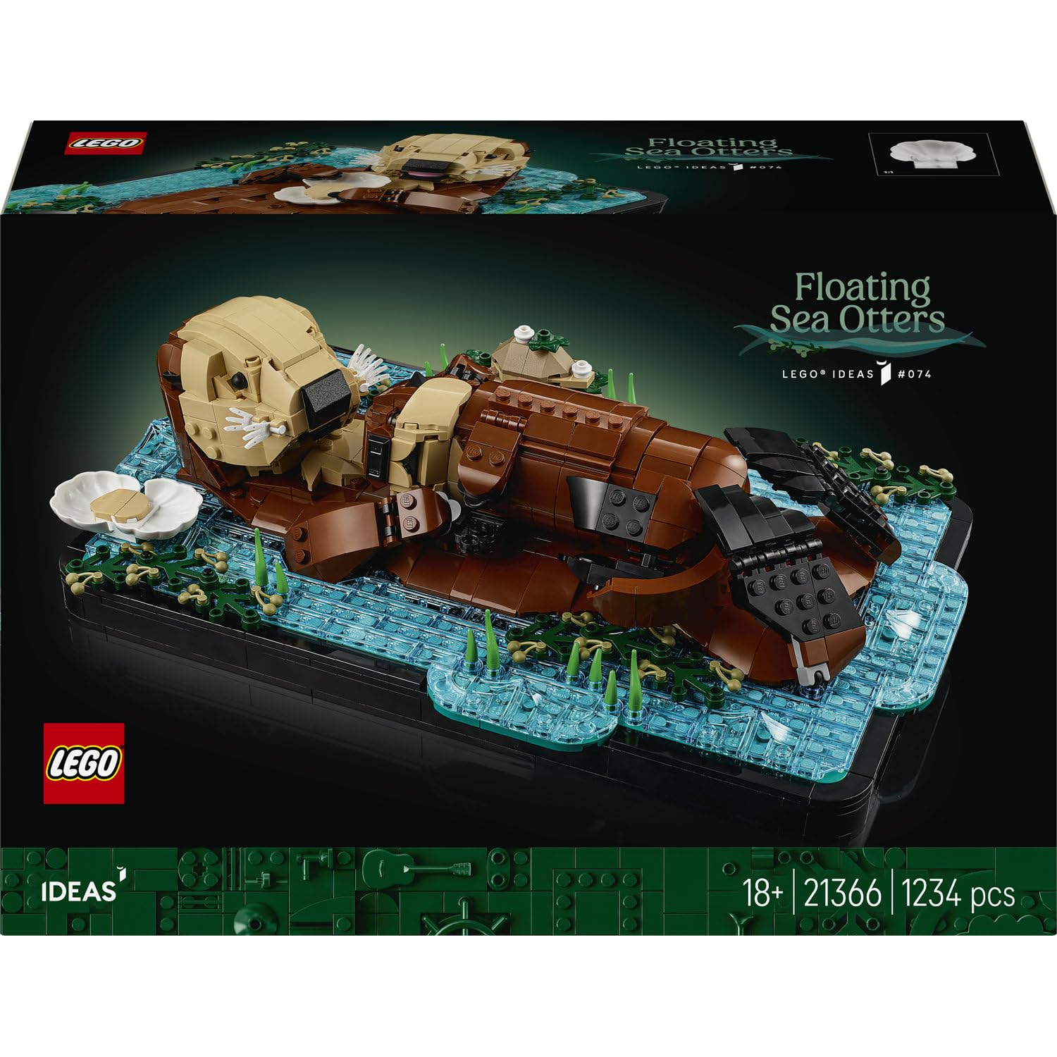 LEGO Ideas 21366 Les loutres câlines, maman et bébé — idée cadeau