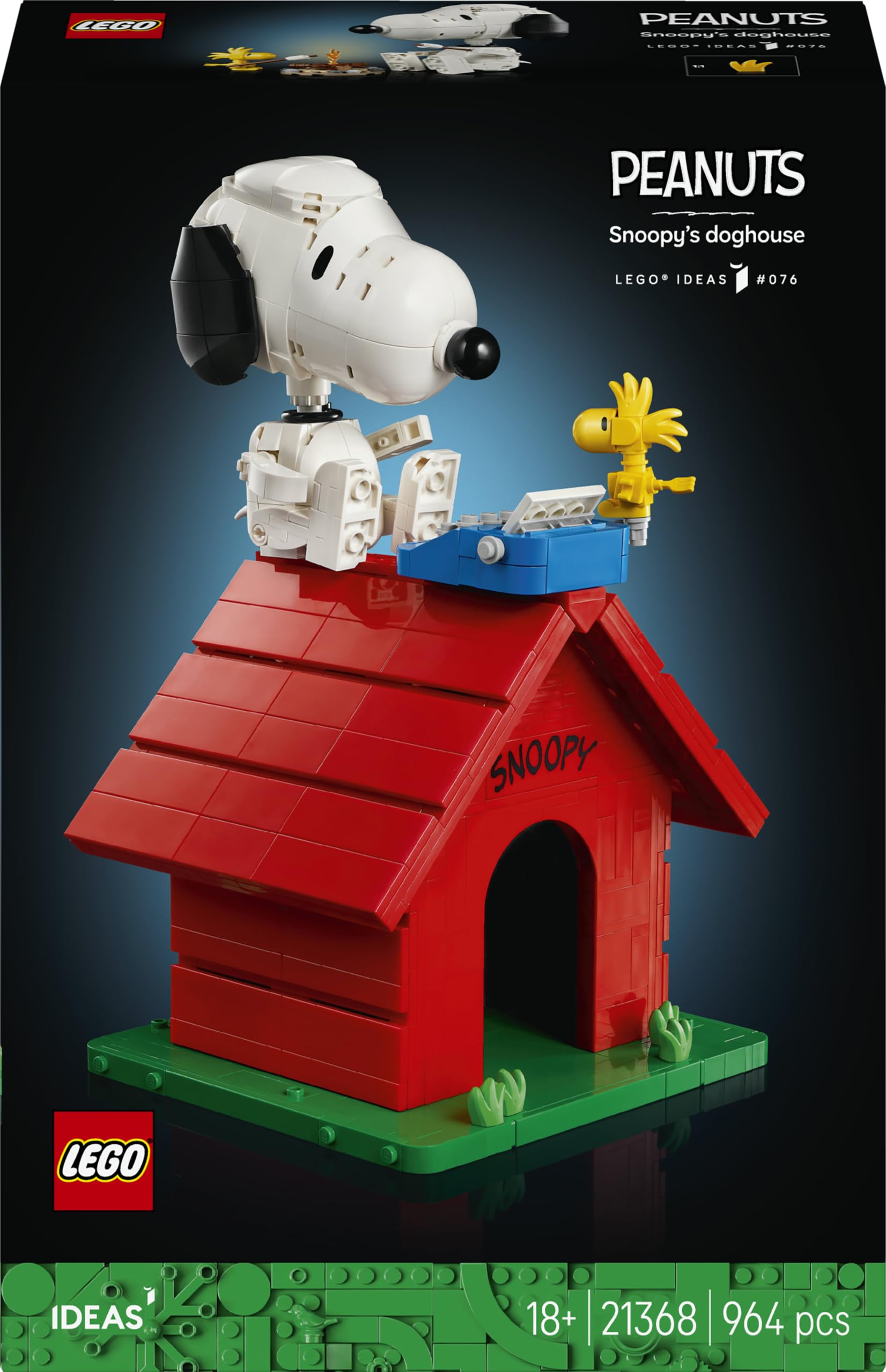 LEGO Ideas 21368 Peanuts, la niche de Snoopy — idée cadeau