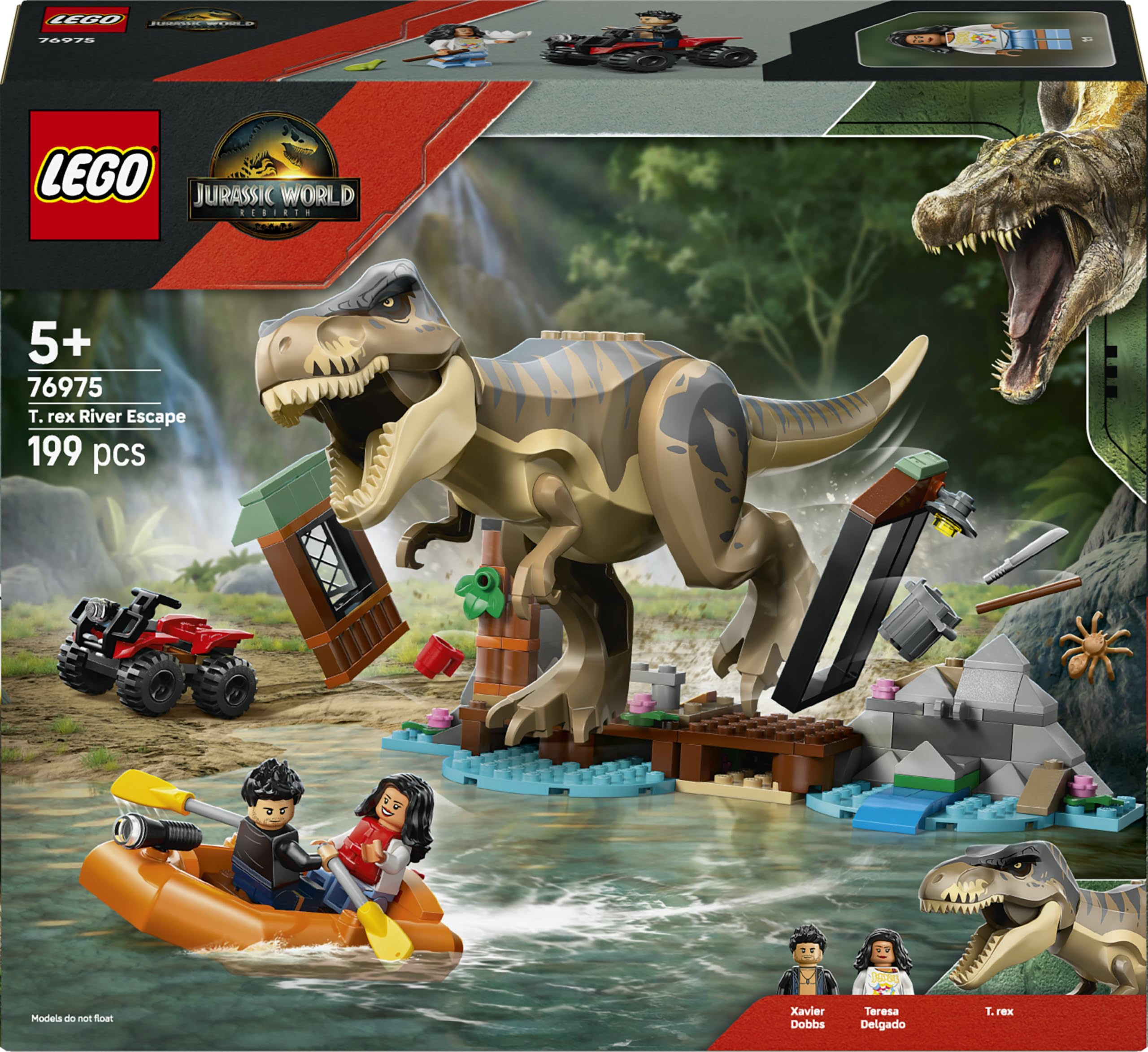LEGO Jurassic World Le T. rex et l’évasion sur la rivière 76975
