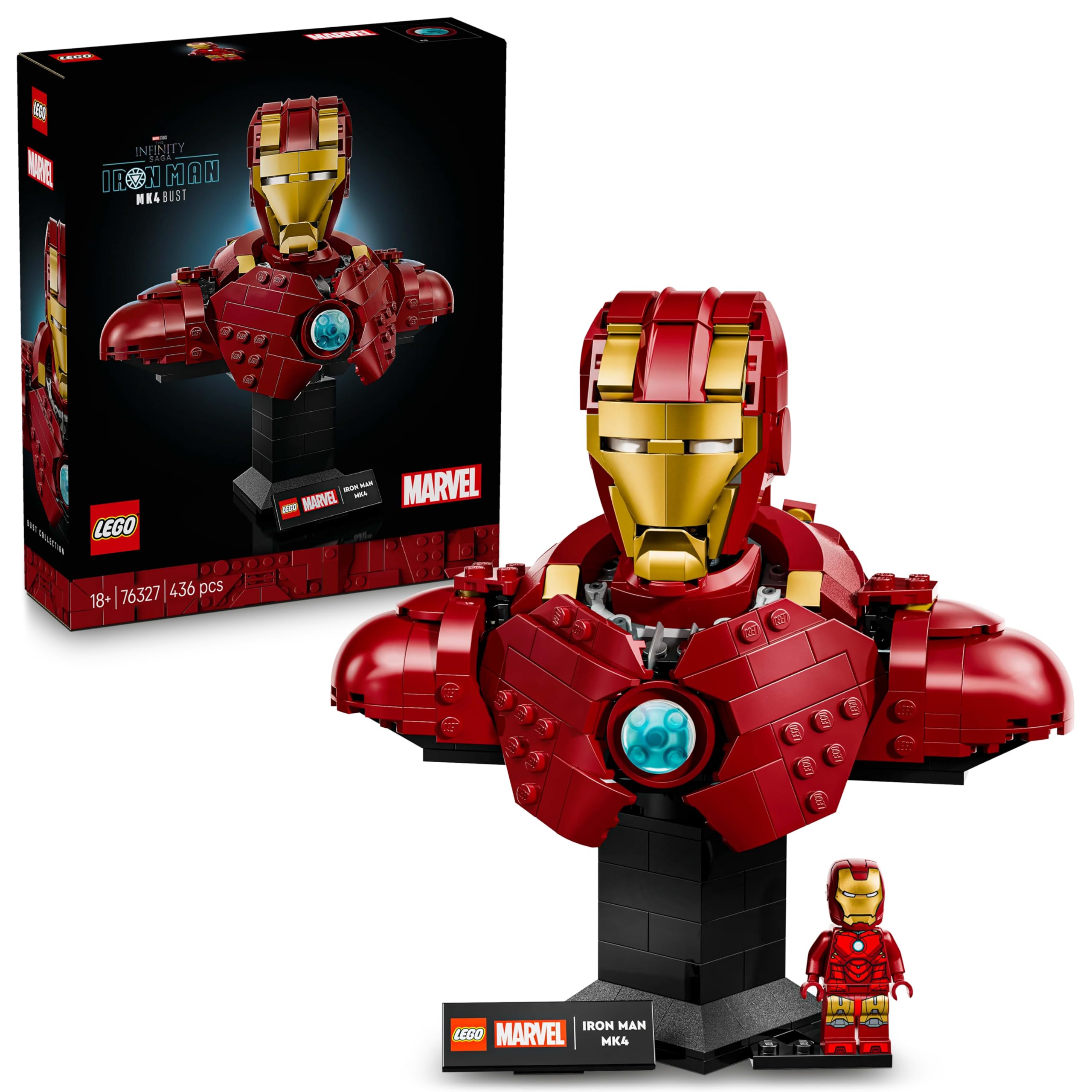 LEGO Marvel Buste d'Iron Man MK4 76327 — idée cadeau