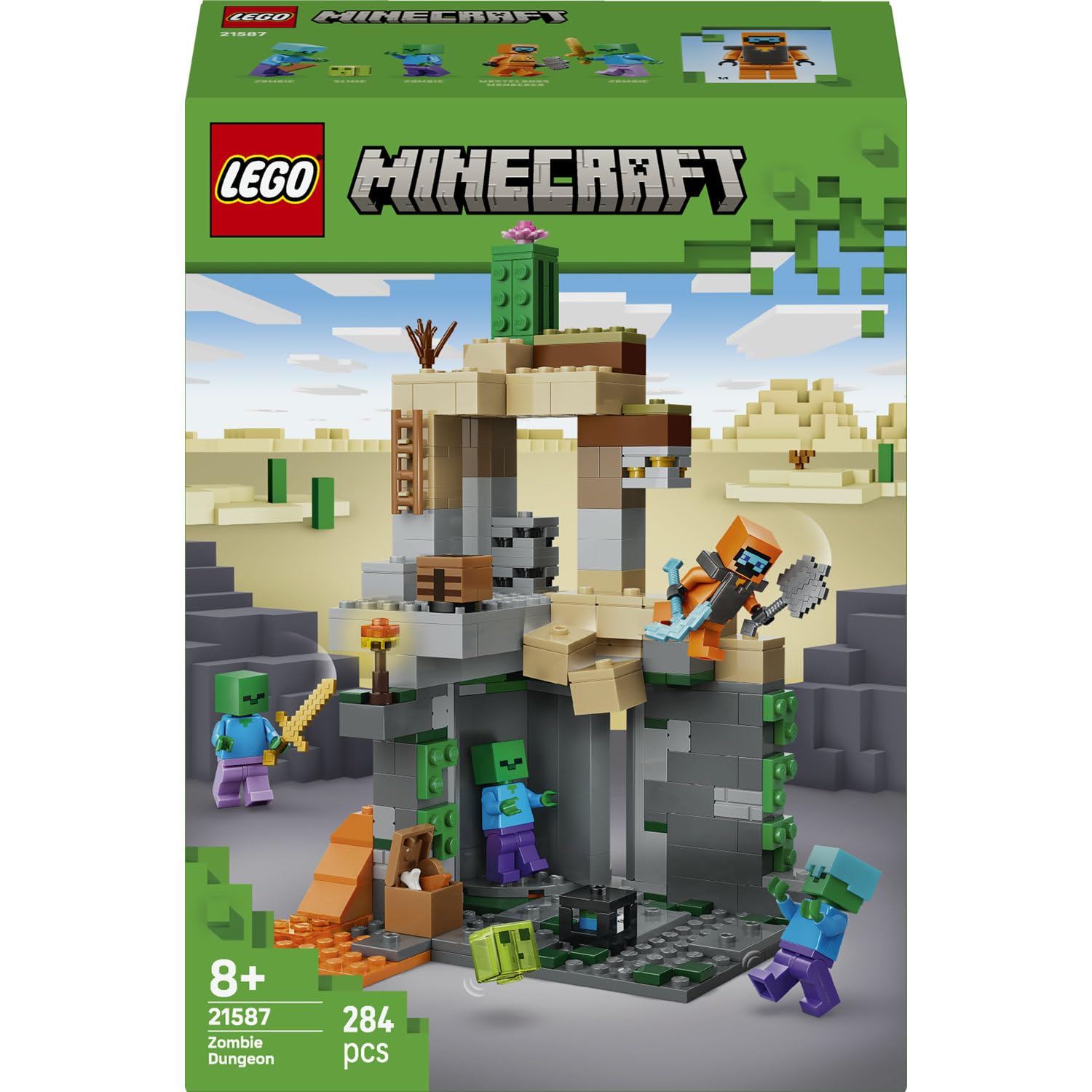 LEGO Minecraft Le Donjon de Zombies 21587 — idée cadeau