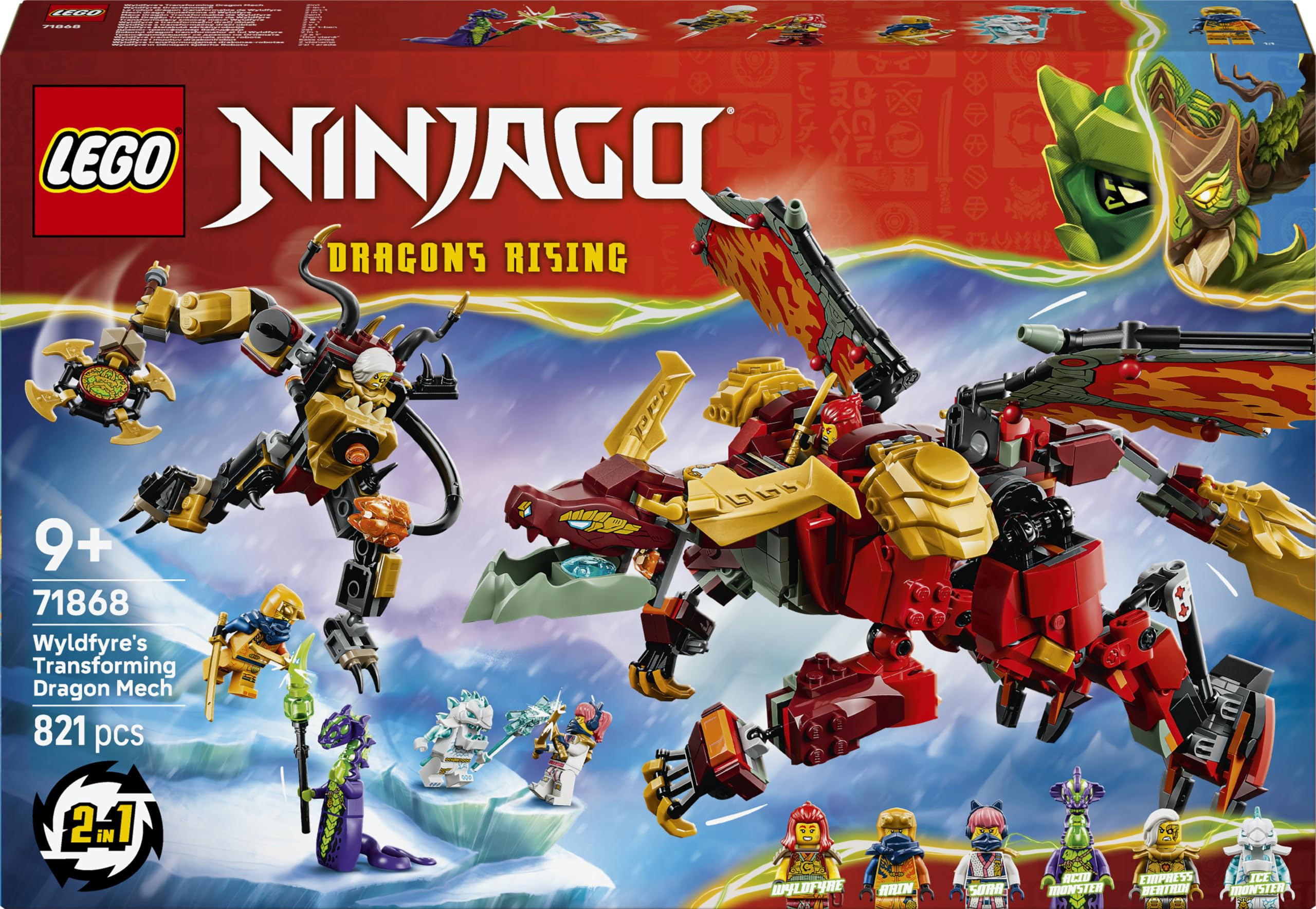 LEGO Ninjago Le robot dragon transformable de Braséra 71868