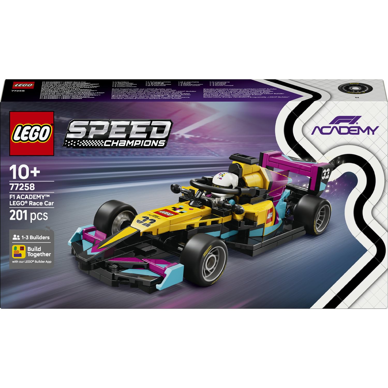 LEGO Speed Champions, voiture de course F1 ACADEMY — idée cadeau