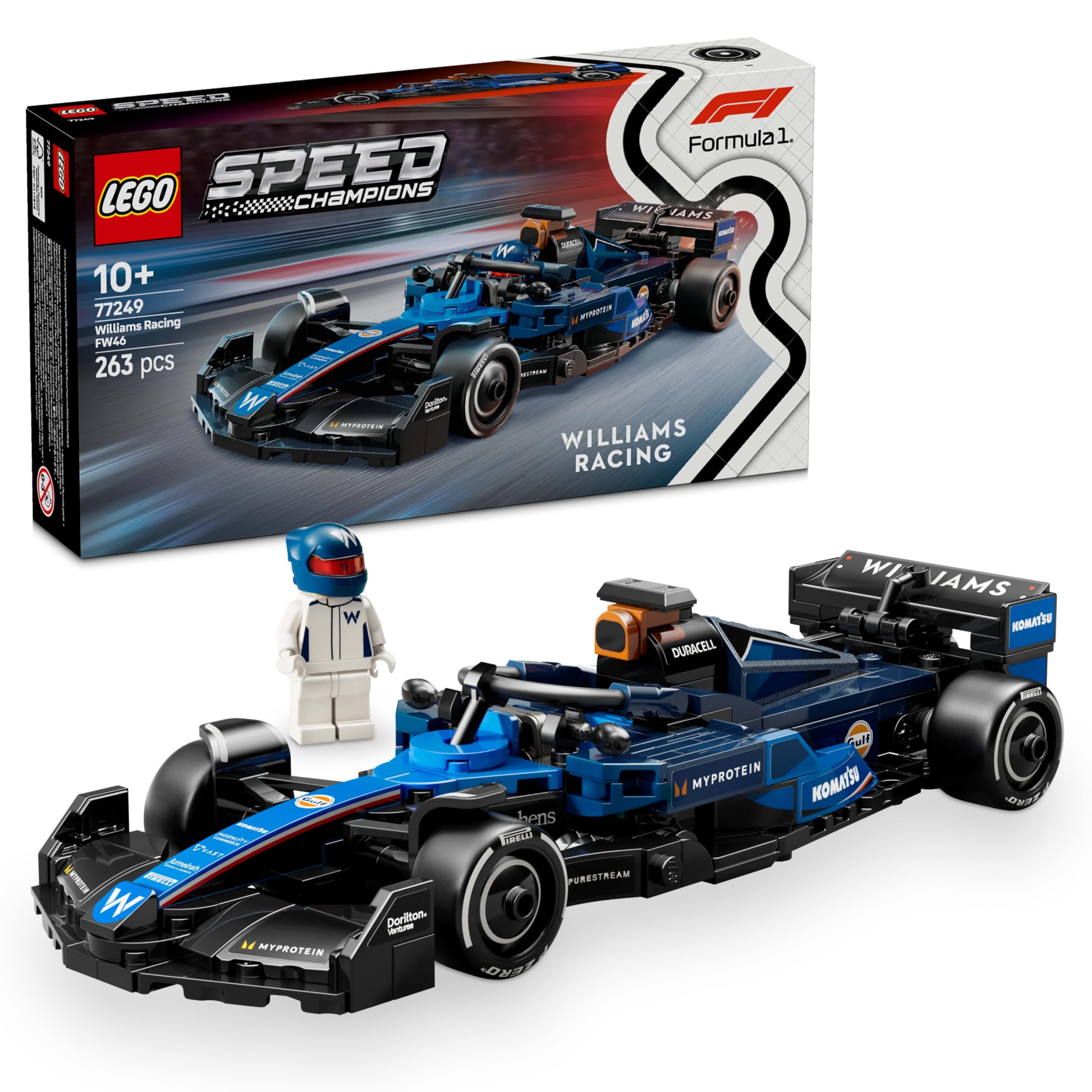 LEGO Speed Champions, voiture F1 Williams Racing FW46 — idée cadeau