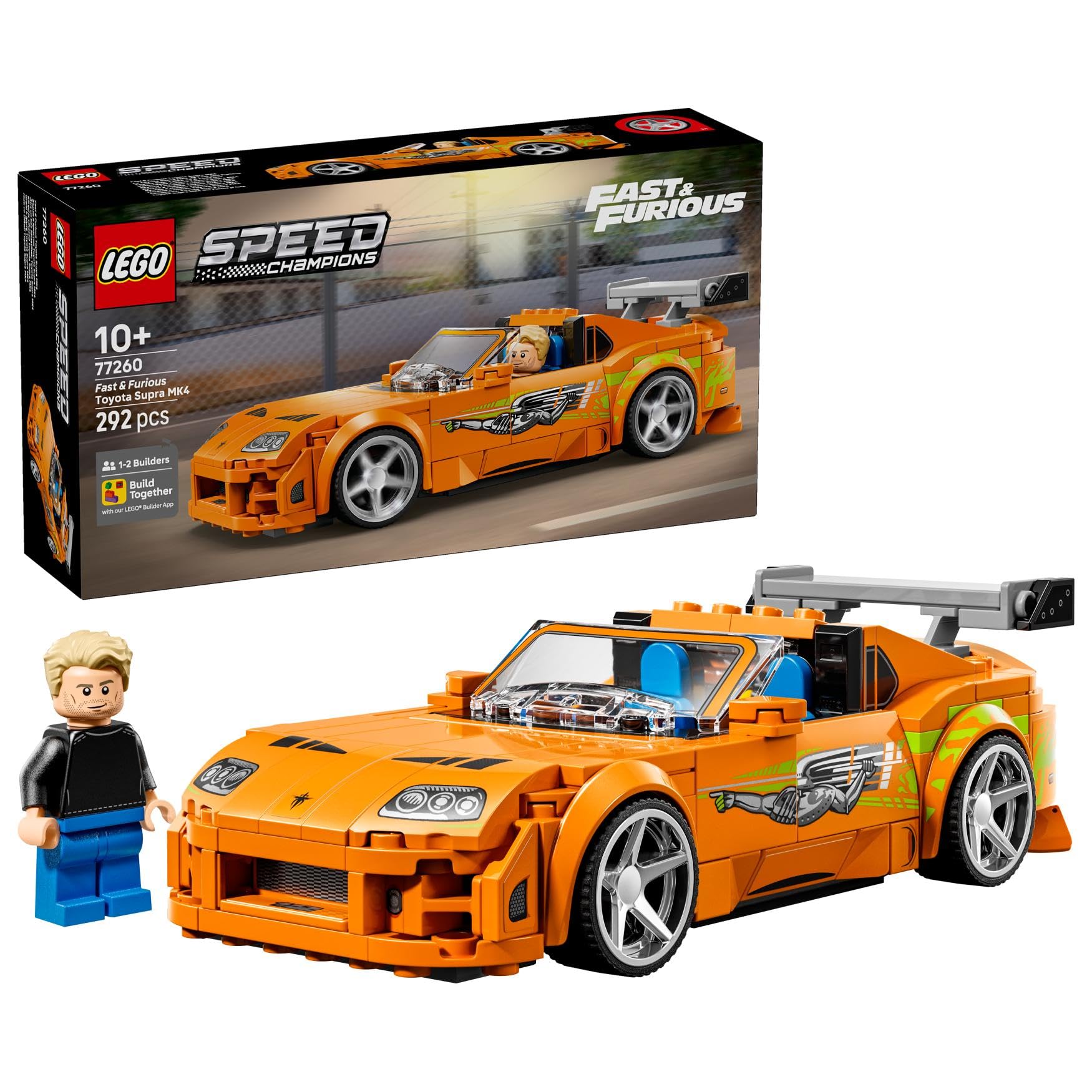 LEGO Speed Champions Toyota Supra MK4 de Fast and Furious 77260 — cadeau drôle