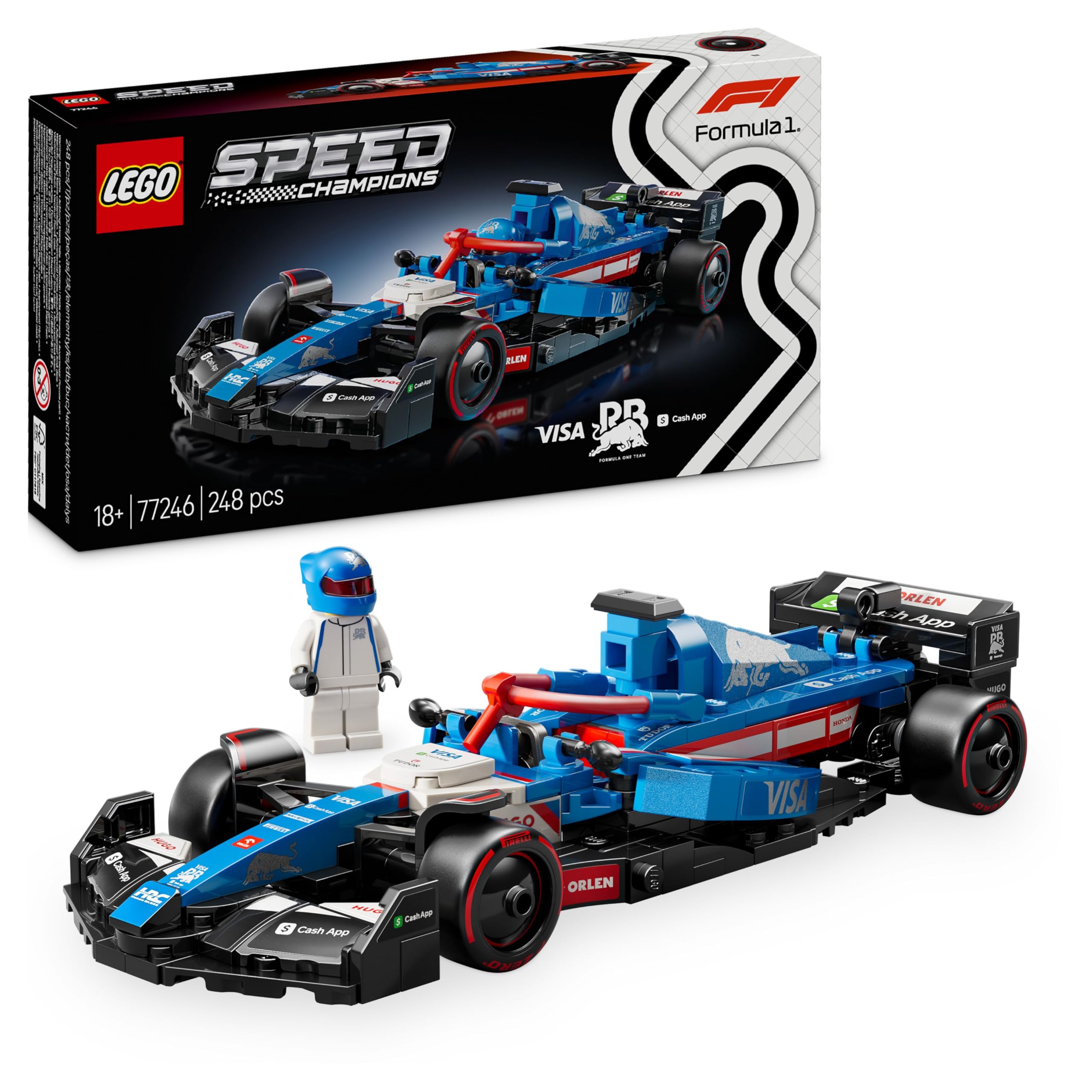 LEGO Speed Champions 77246 Voiture F1 Visa Cash App RB VCARB 01 — cadeau drôle