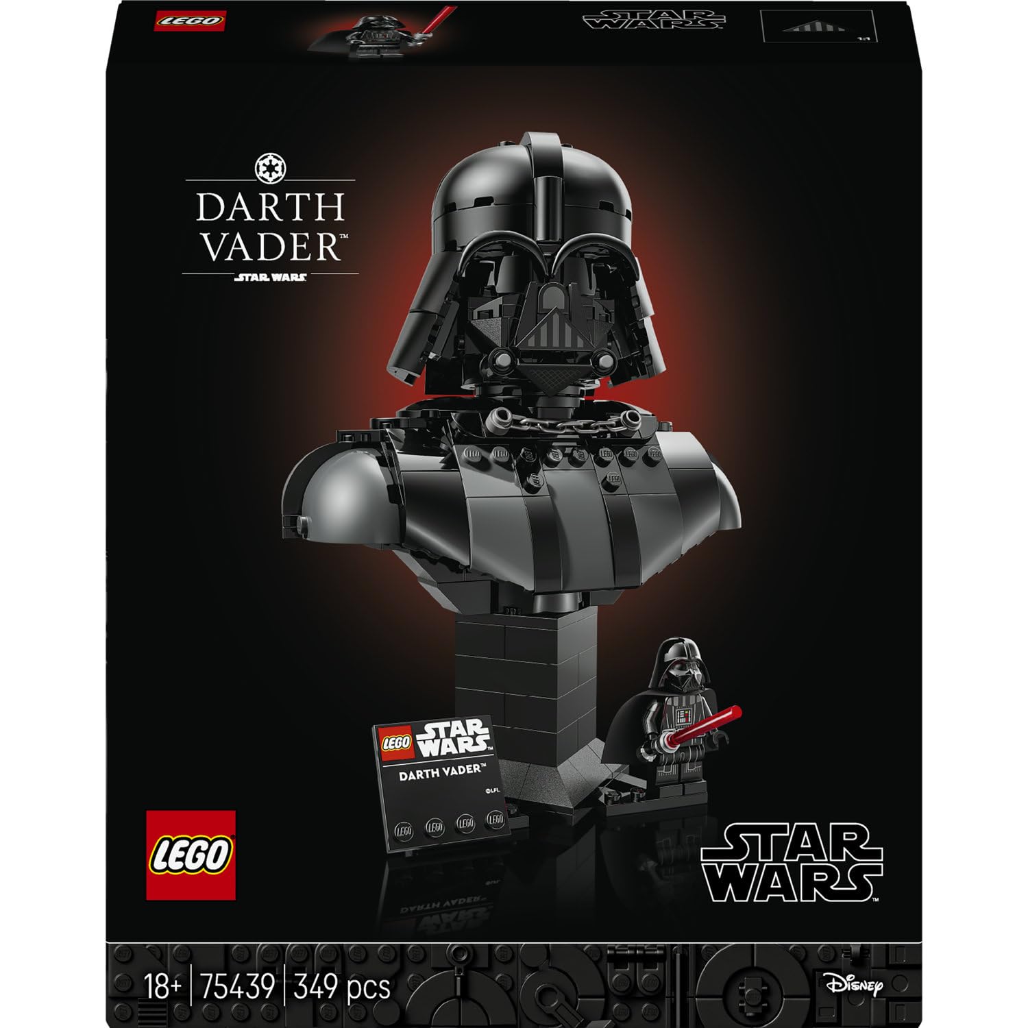 LEGO Star Wars 75439 Le buste de Dark Vador, set collector — idée cadeau