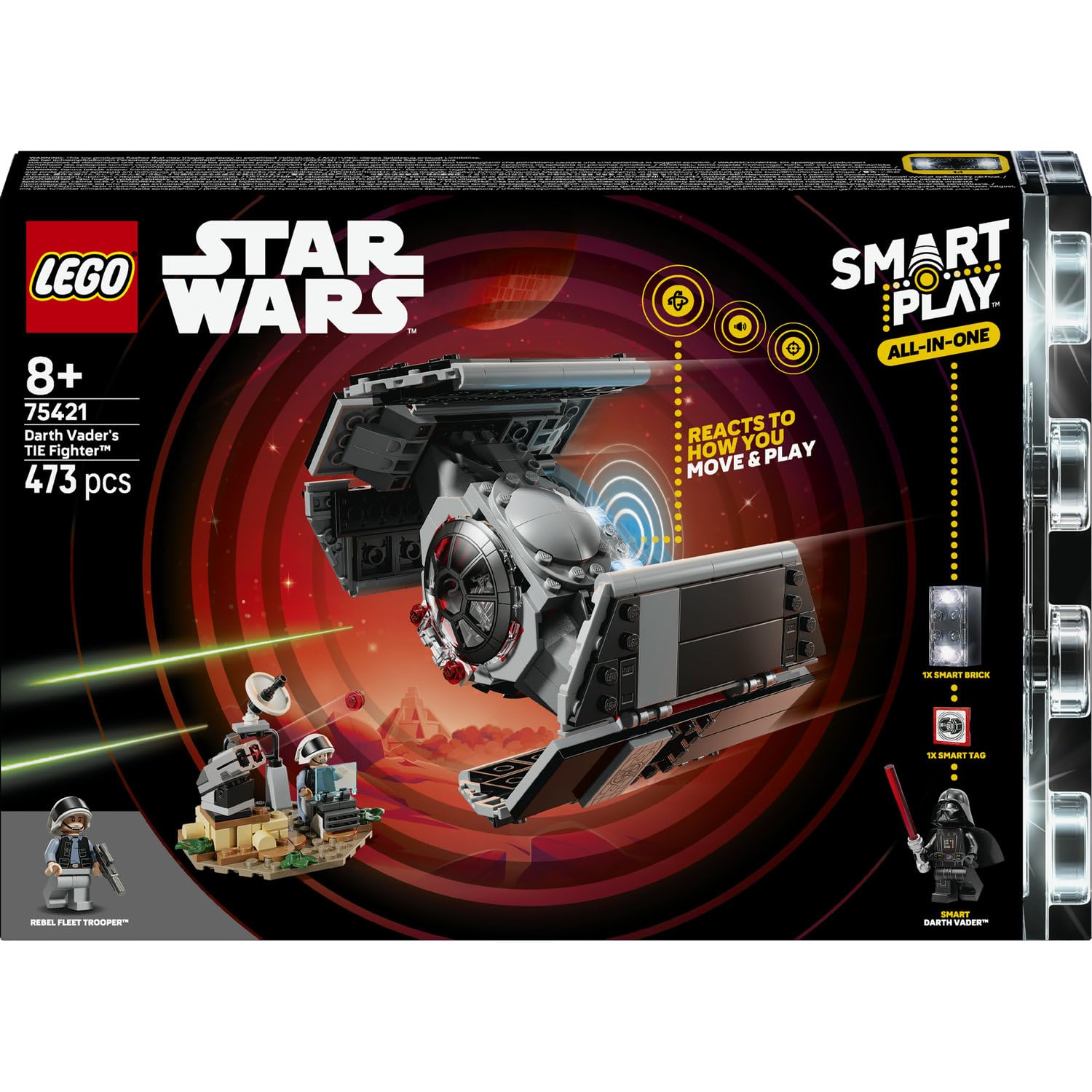 LEGO Star Wars Smart Play, TIE Fighter de Dark Vador 75421