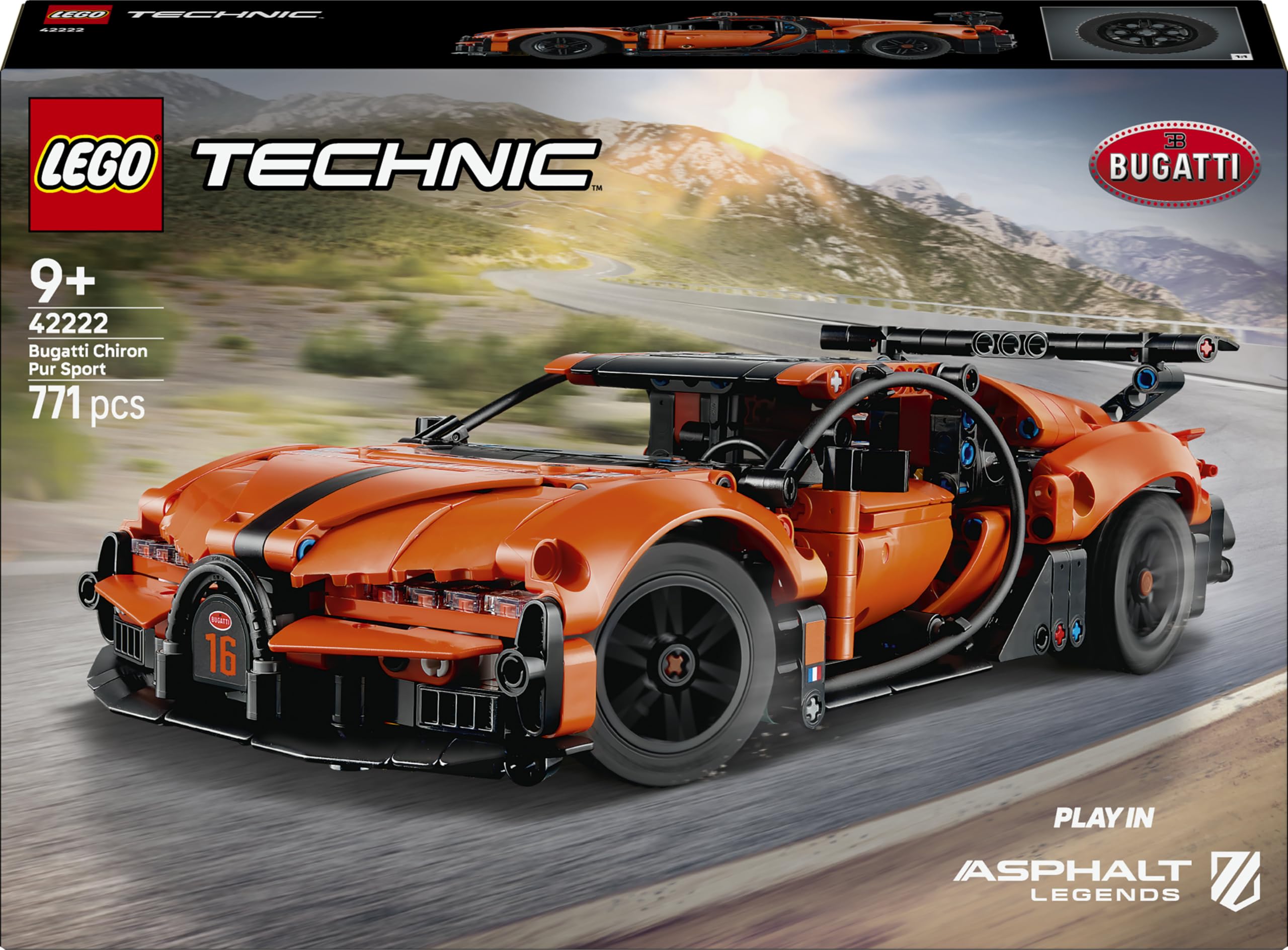 LEGO Technic, hypercar Bugatti Chiron Pur Sport — idée cadeau