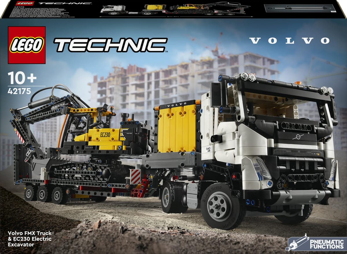 LEGO Technic Camion Volvo FMX et Pelleteuse électrique EC230 (42175) — idée cadeau