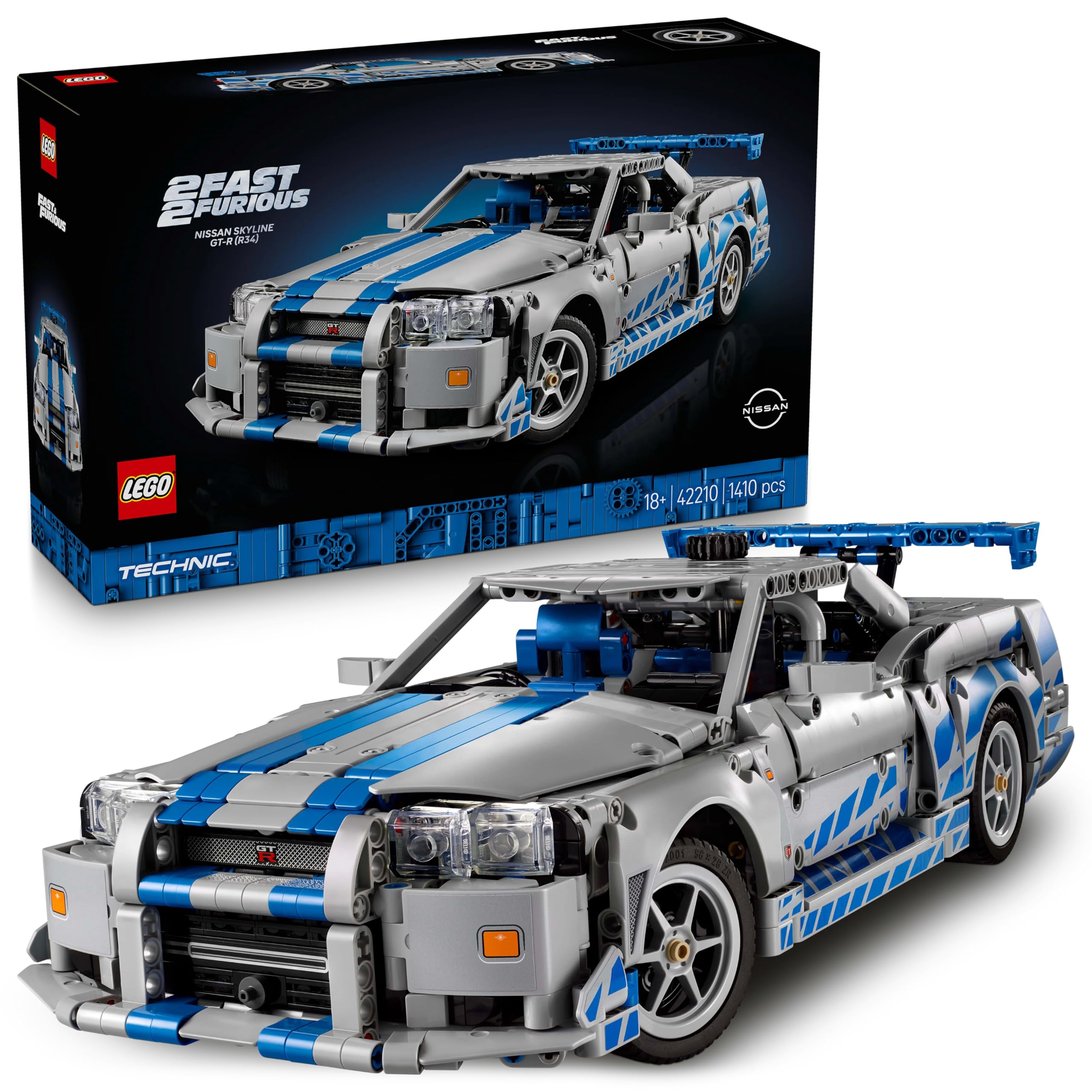 LEGO Technic Nissan Skyline GT-R (R34) from 2 Fast 2 Furious (42210) — funny and quirky gift