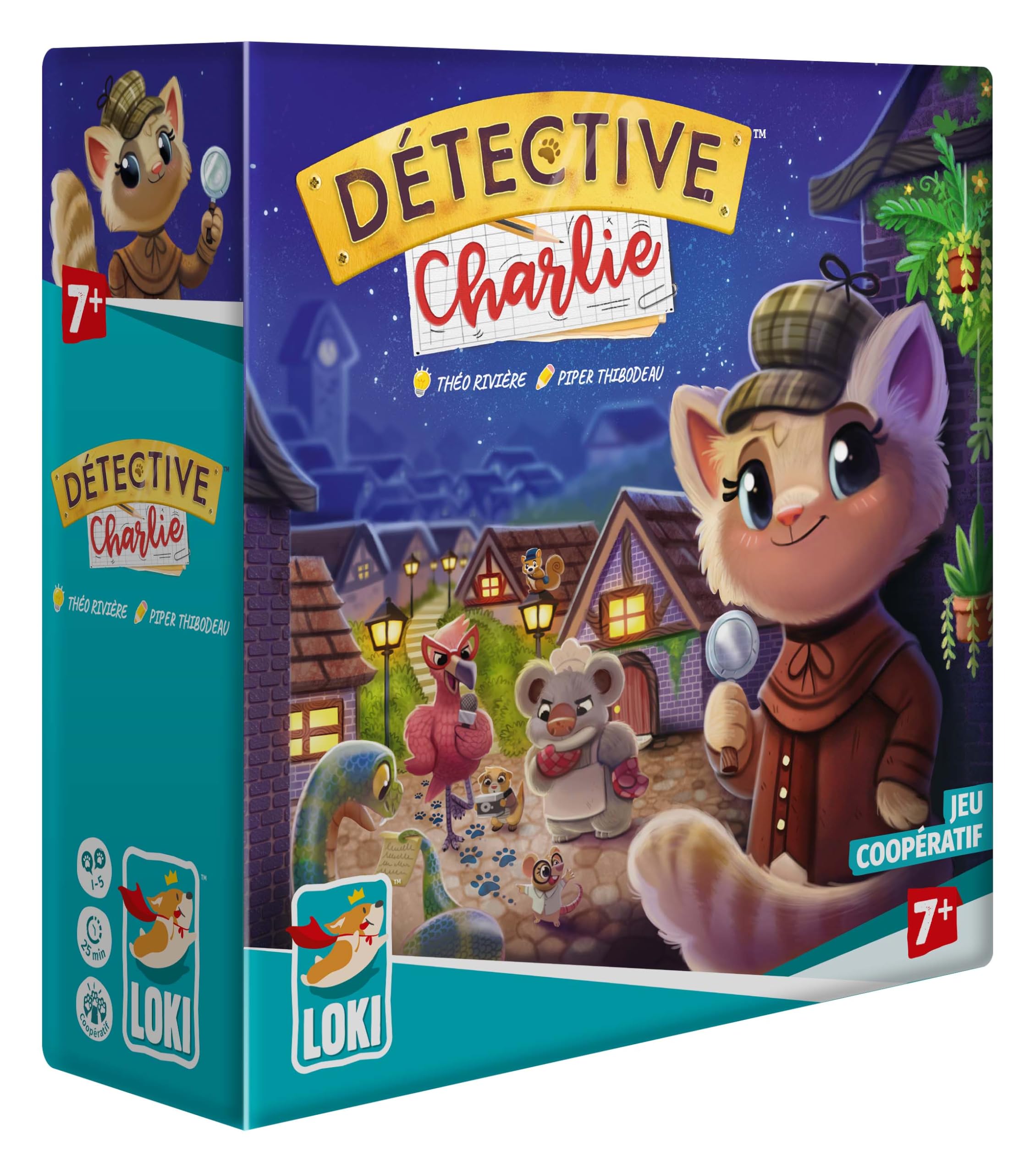 Loki, Détective Charlie, jeu d'enquête coopératif dès 7 ans — cadeau drôle et insolite