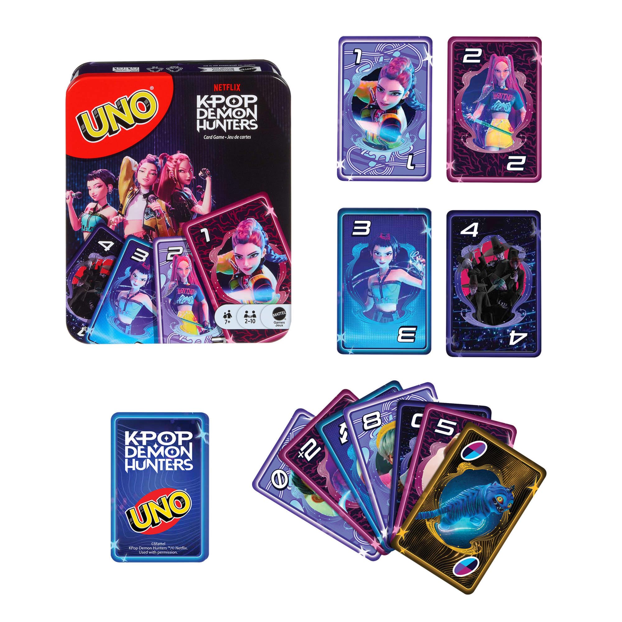 Mattel Games UNO Netflix KPop Demon Hunters Card Game — original gift idea