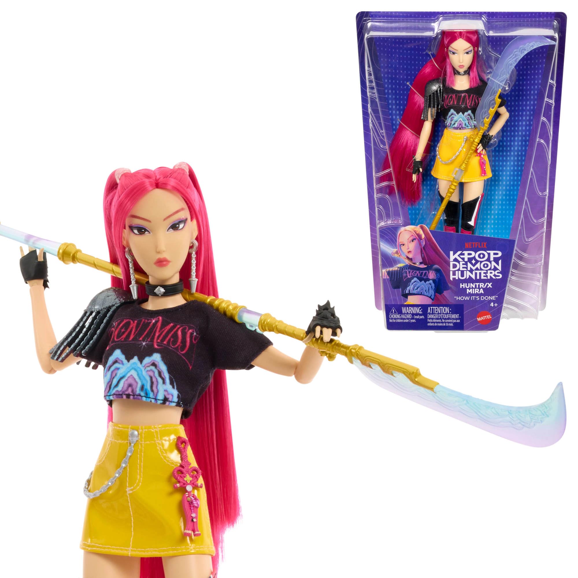 Mattel KPop Demon Hunters, poupée Mira du groupe HUNTR/X — idée cadeau