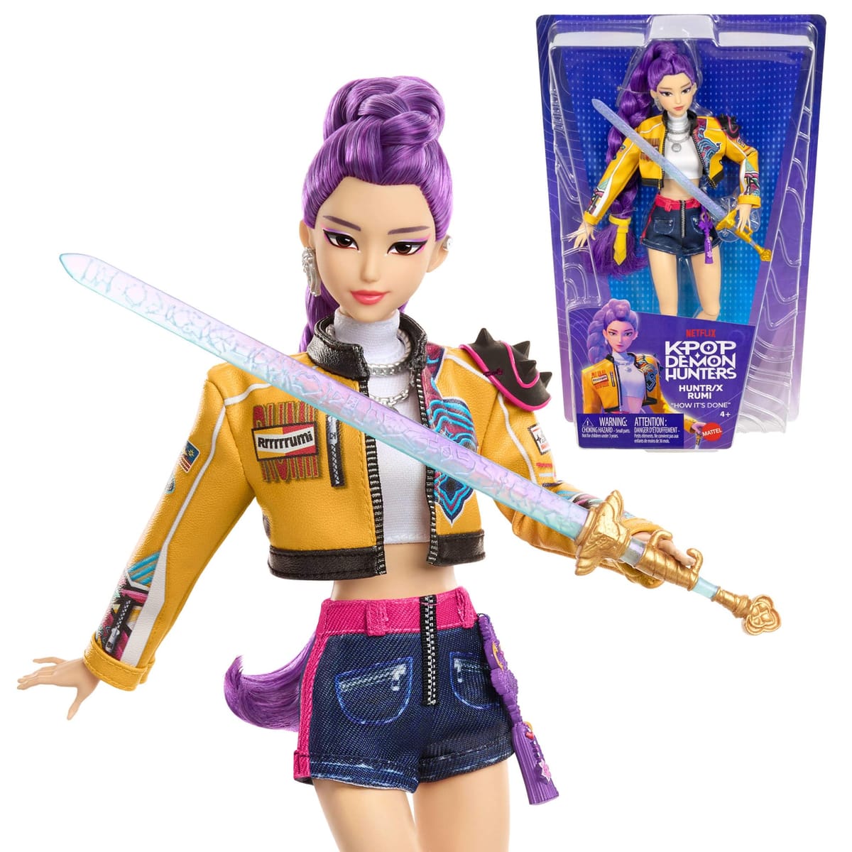 Mattel KPop Demon Hunters, poupée mannequin Rumi HUNTR/X — idée cadeau