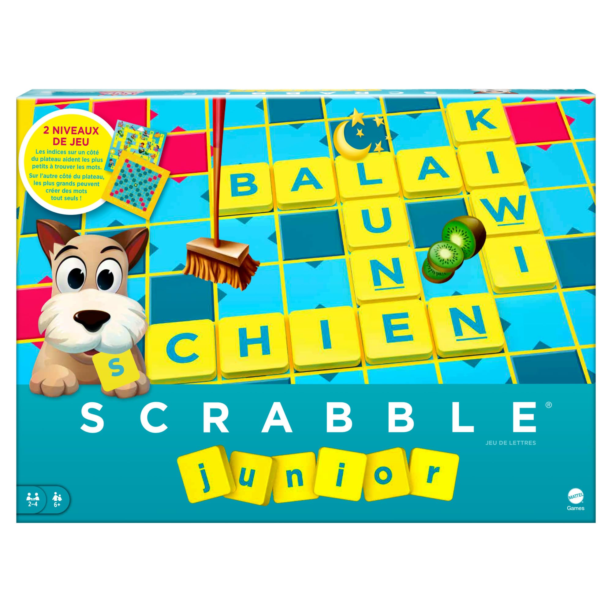 Mattel Games, Scrabble Junior, édition française — cadeau drôle et insolite