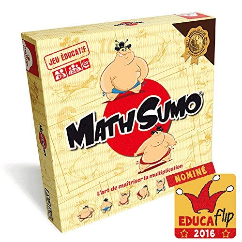 mattika MathSumo, jeu de société des tables de multiplication — cadeau drôle et insolite