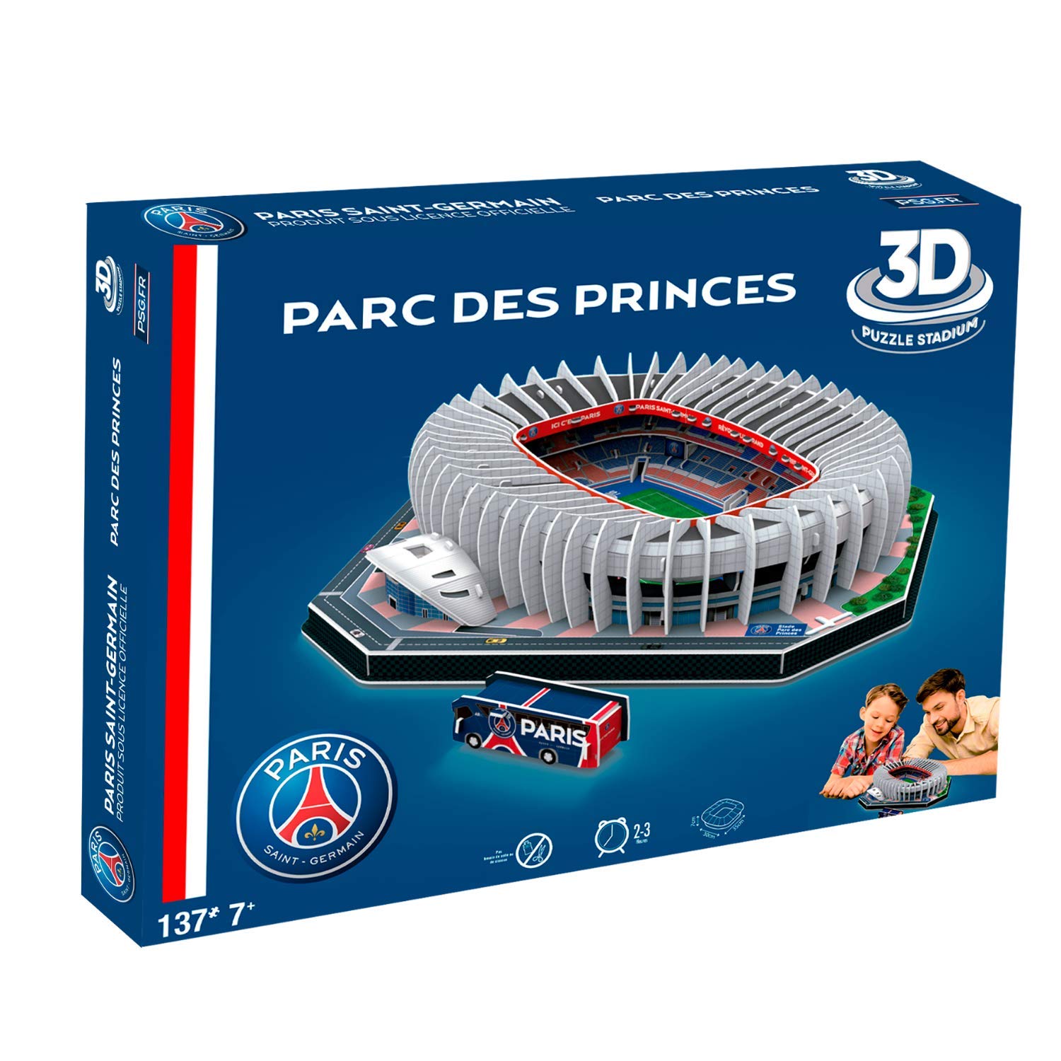 Megableu, puzzle 3D du stade du Parc des Princes (PSG) — idée cadeau