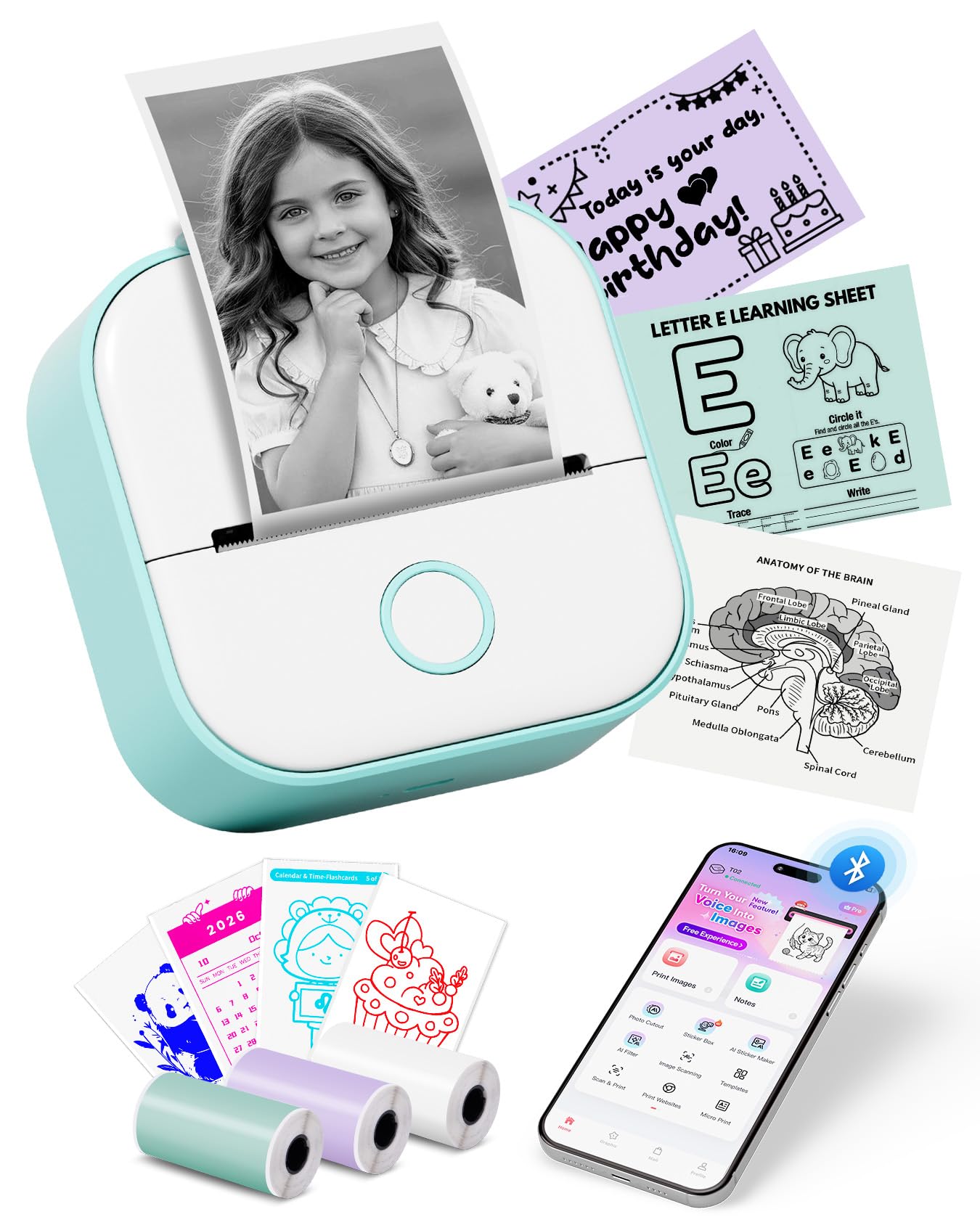 La mini imprimante thermique portable Memoking — cadeau drôle et insolite