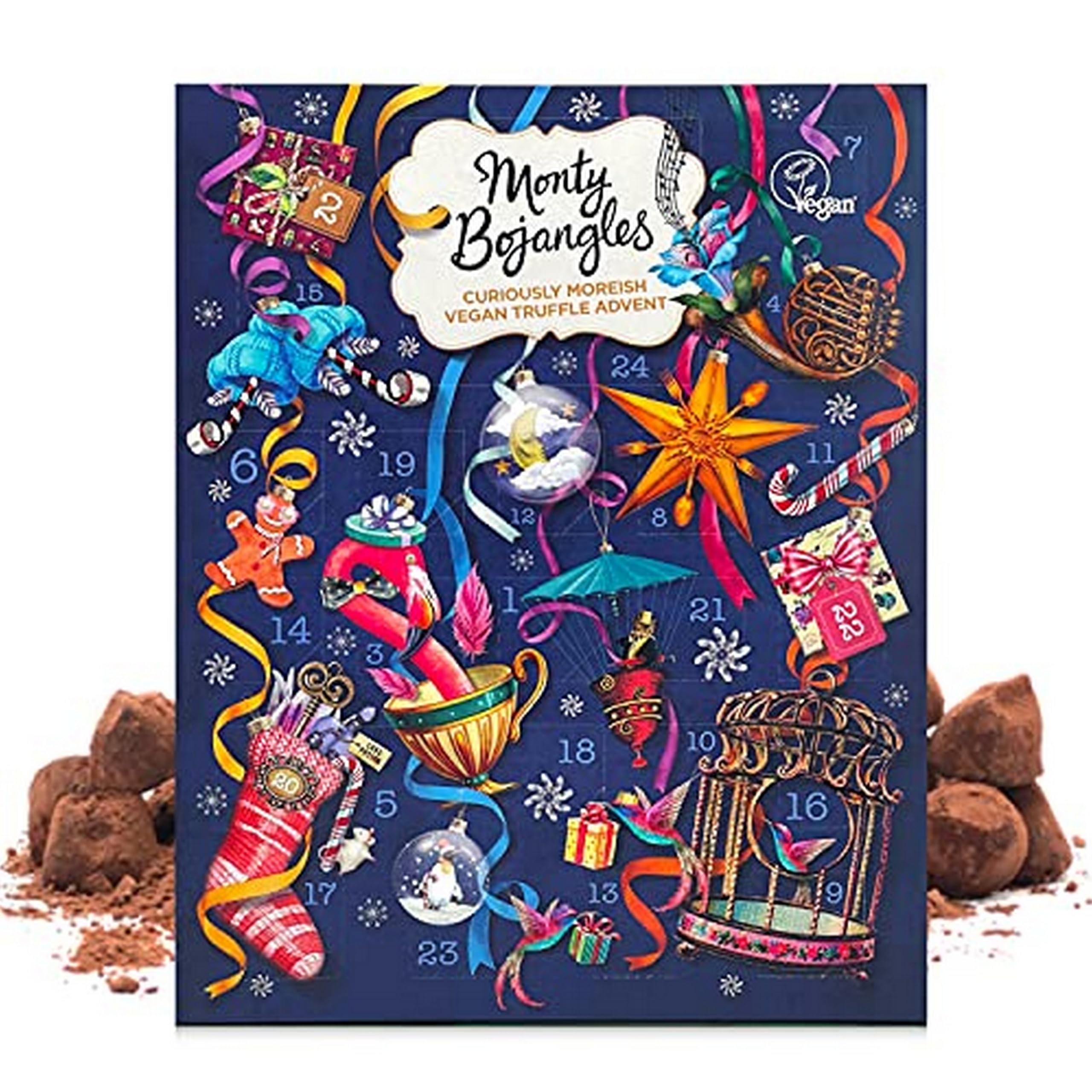 Le calendrier de l'Avent Monty Bojangles de 24 truffes véganes — idée cadeau