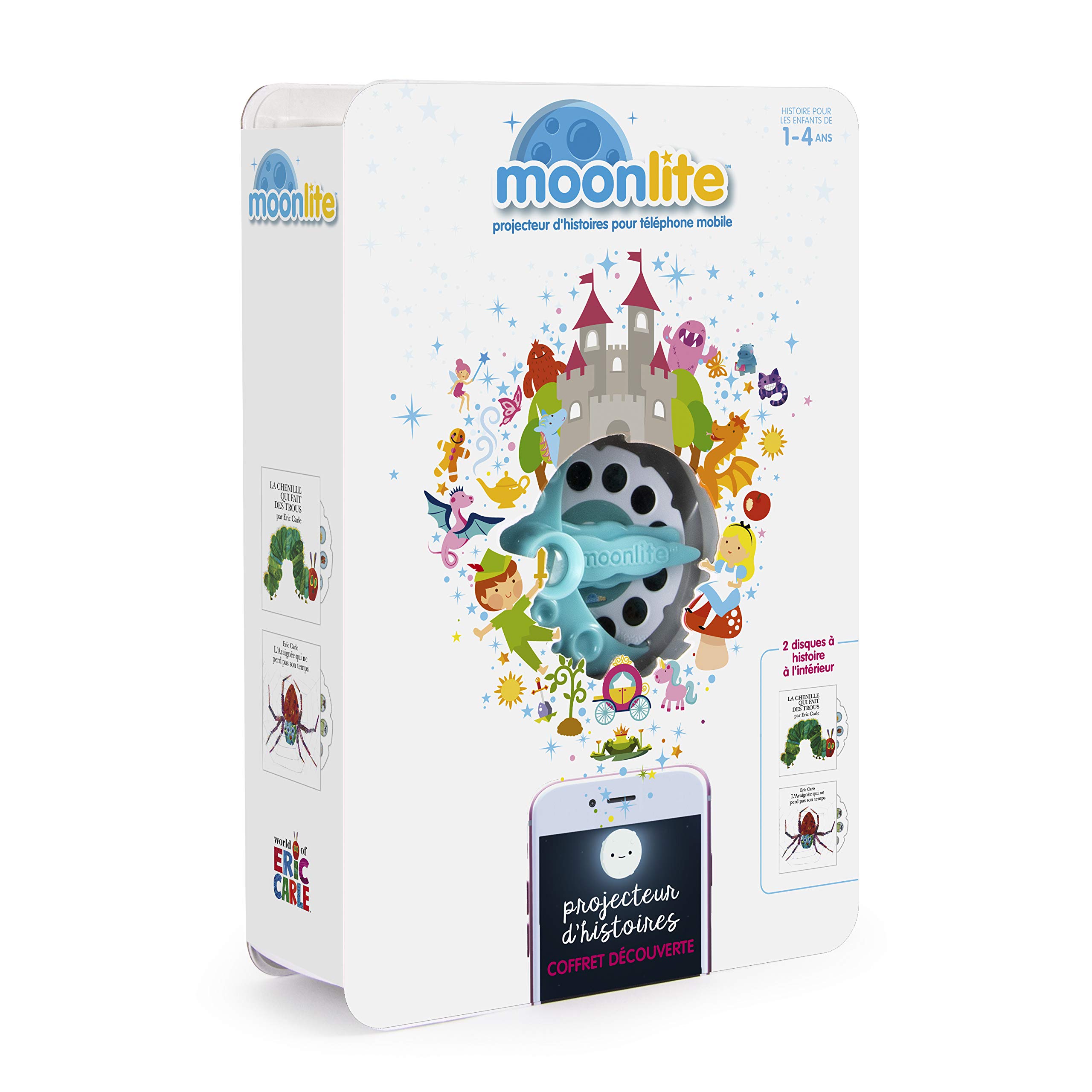 Moonlite, projecteur d'histoires et 2 contes d'Eric Carle — idée cadeau