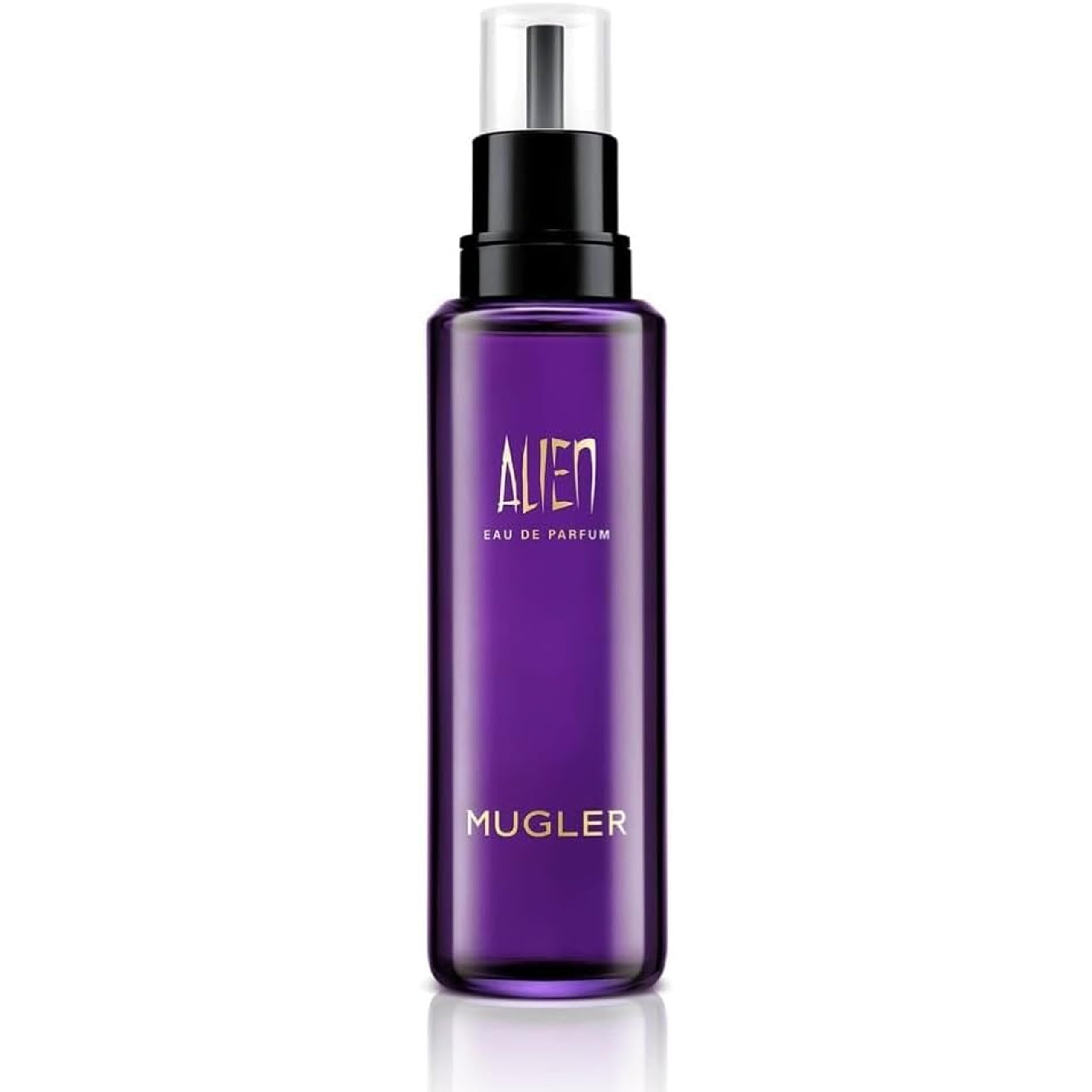 Mugler Alien eau de parfum femme, florale ambrée boisée, rechargeable — cadeau drôle