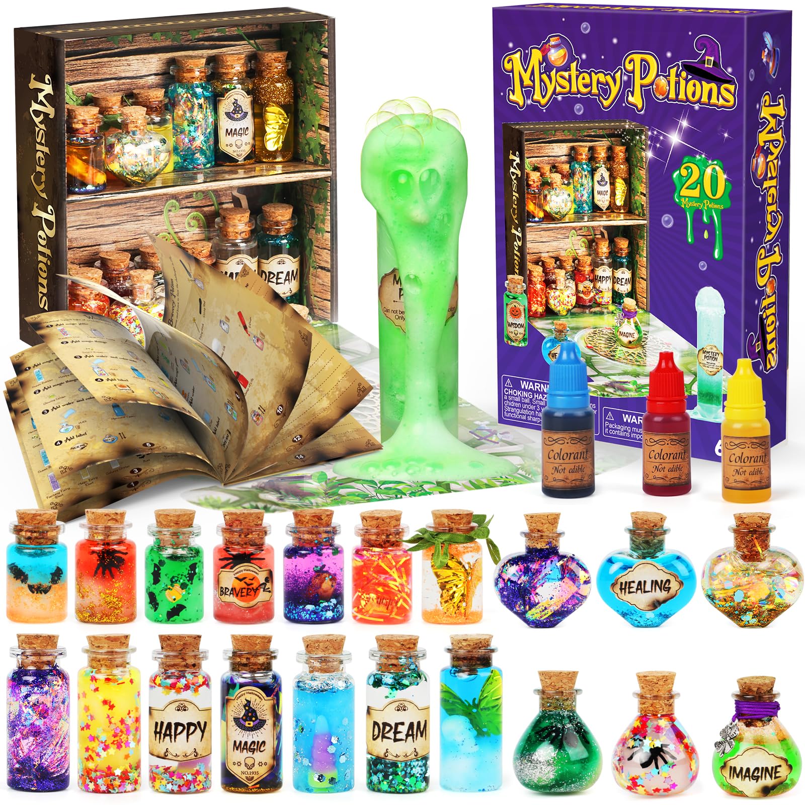 Mystery Potions, kit de potions magiques 20 flacons — idée cadeau