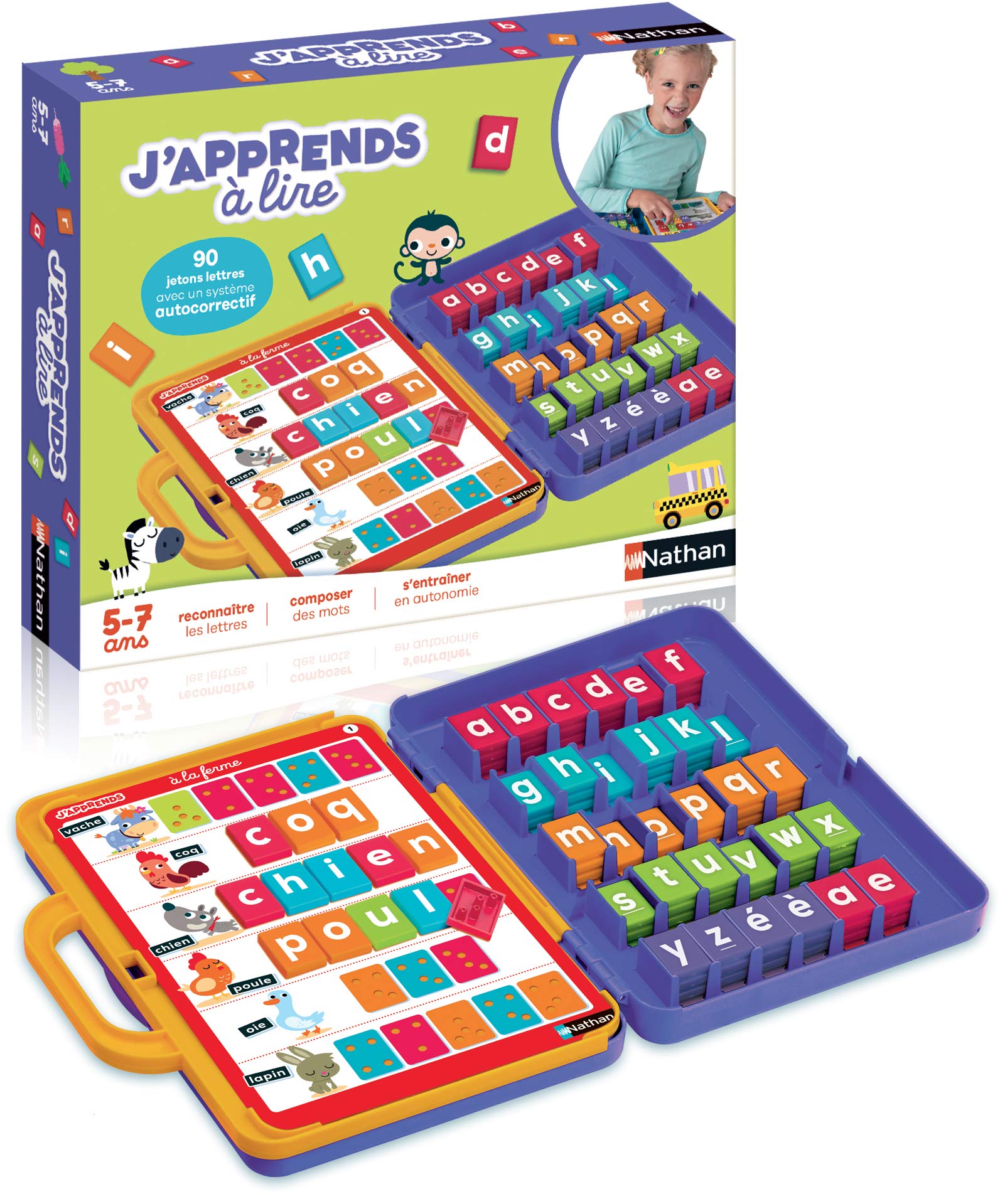 Nathan, J'apprends à lire, jeu éducatif 5-7 ans — cadeau drôle et insolite