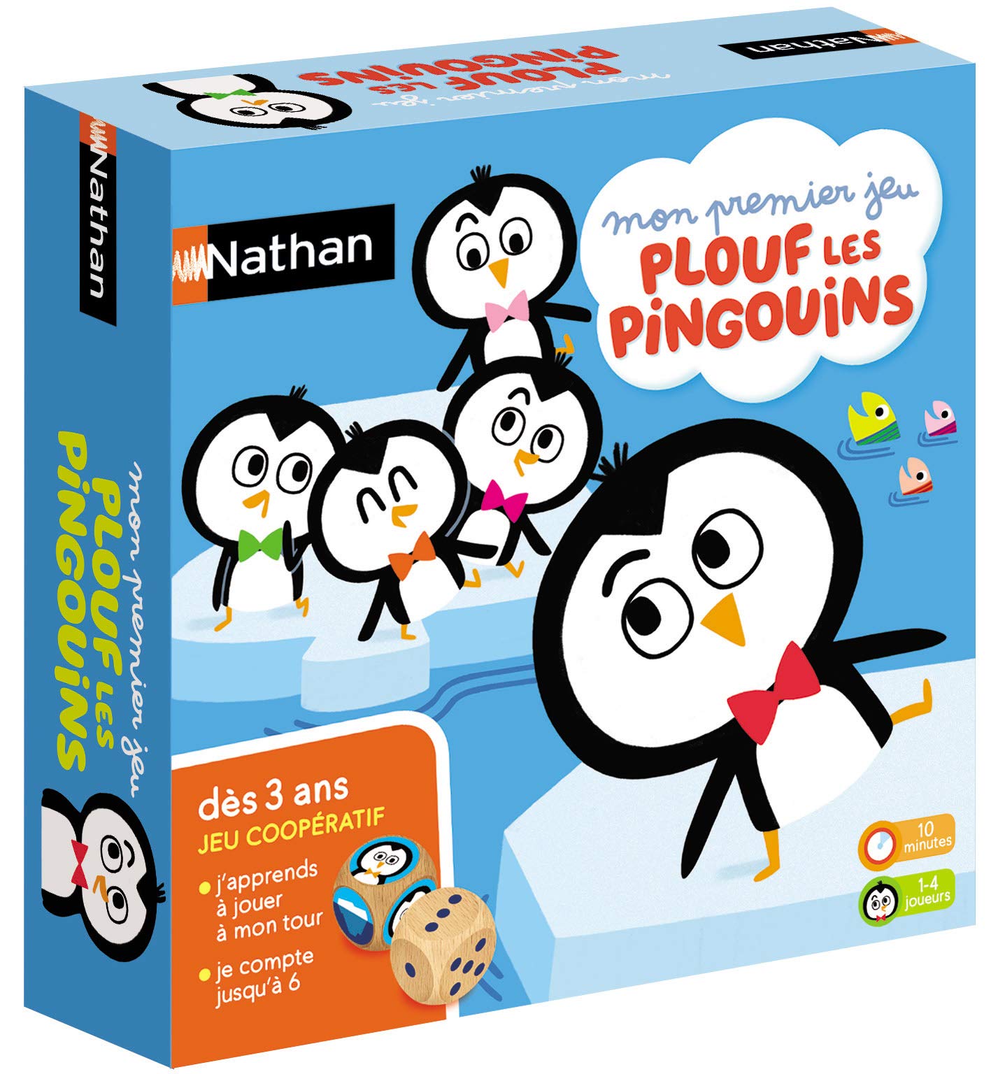 Nathan Plouf les pingouins, premier jeu coopératif dès 3 ans — idée cadeau