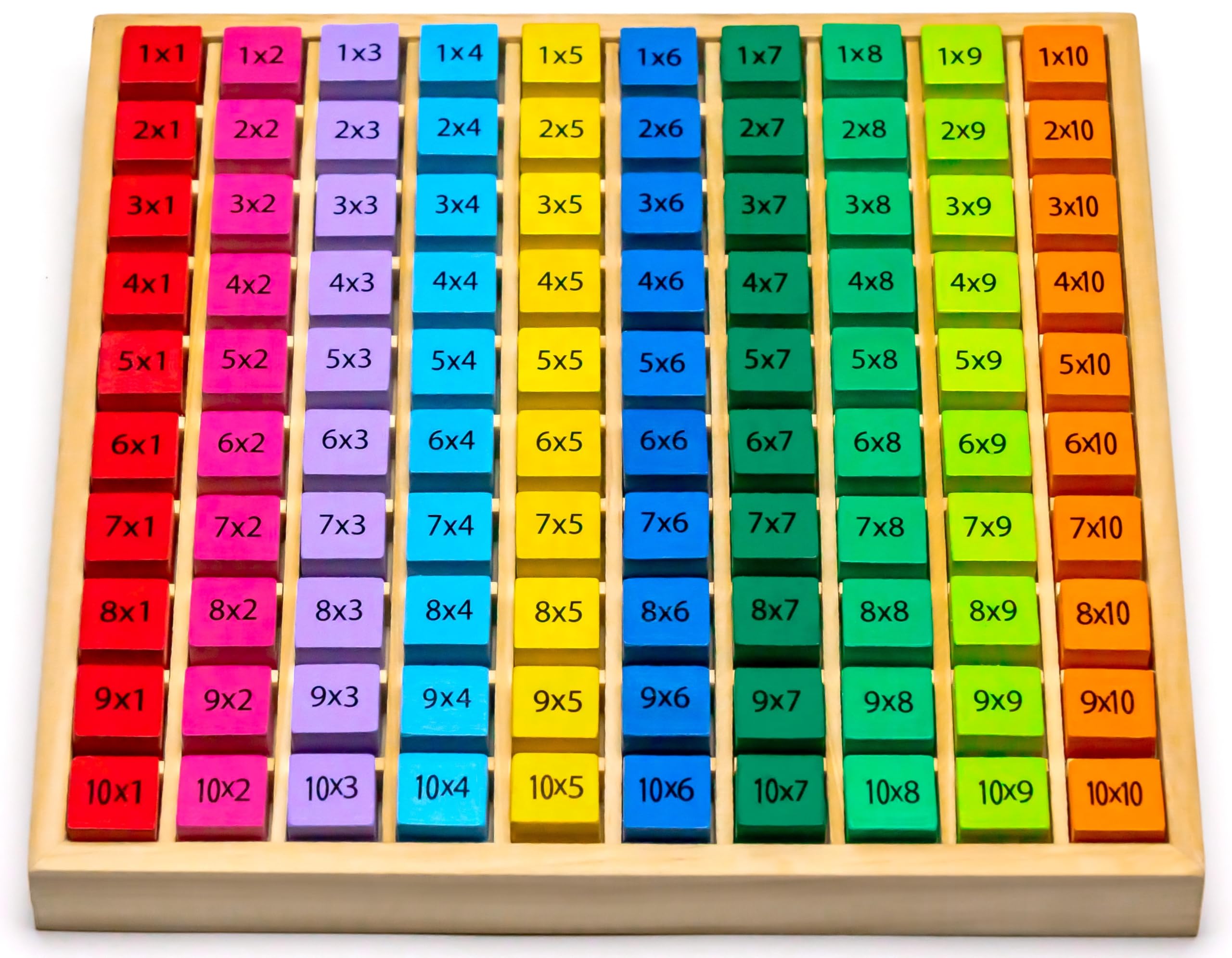 Natureich, plateau des tables de multiplication en bois — idée cadeau