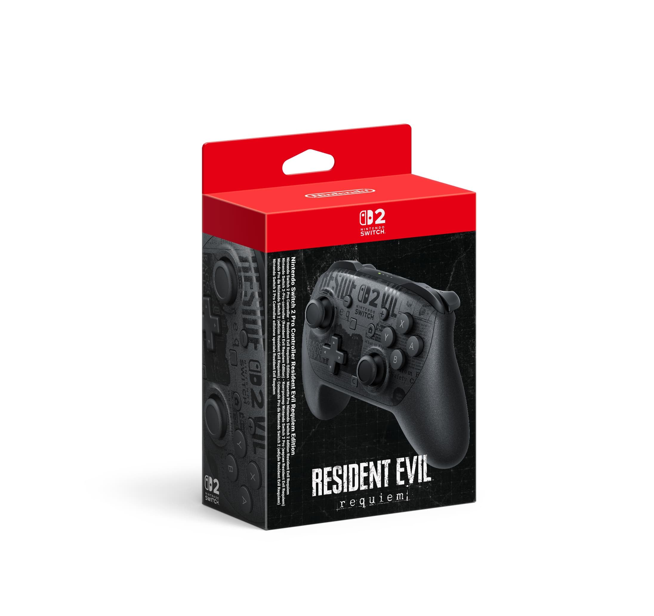 Manette Pro Nintendo Switch 2 édition Resident Evil Requiem — idée cadeau