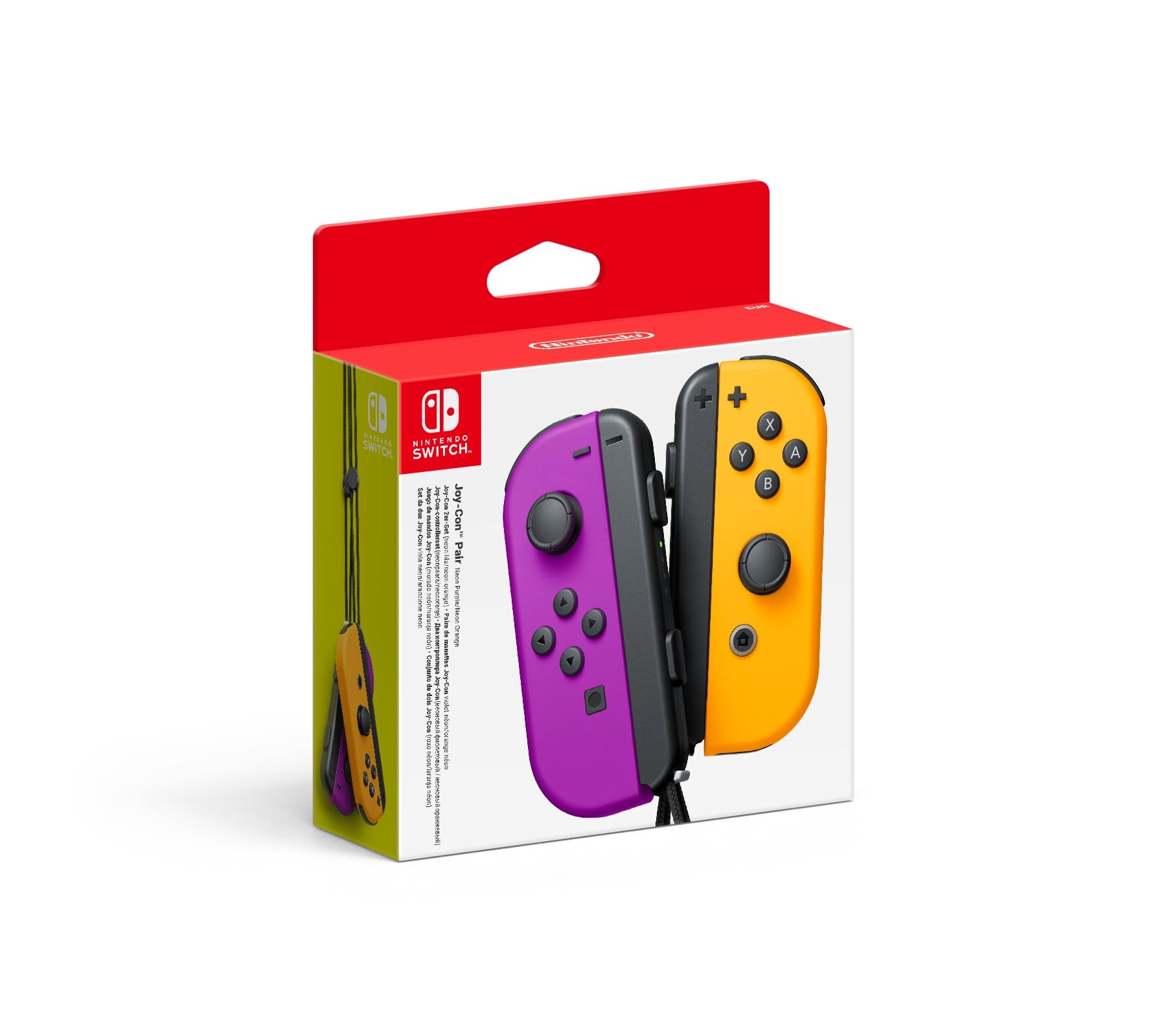 Nintendo Paire de Joy-Con, Violet Néon / Orange Néon — cadeau drôle